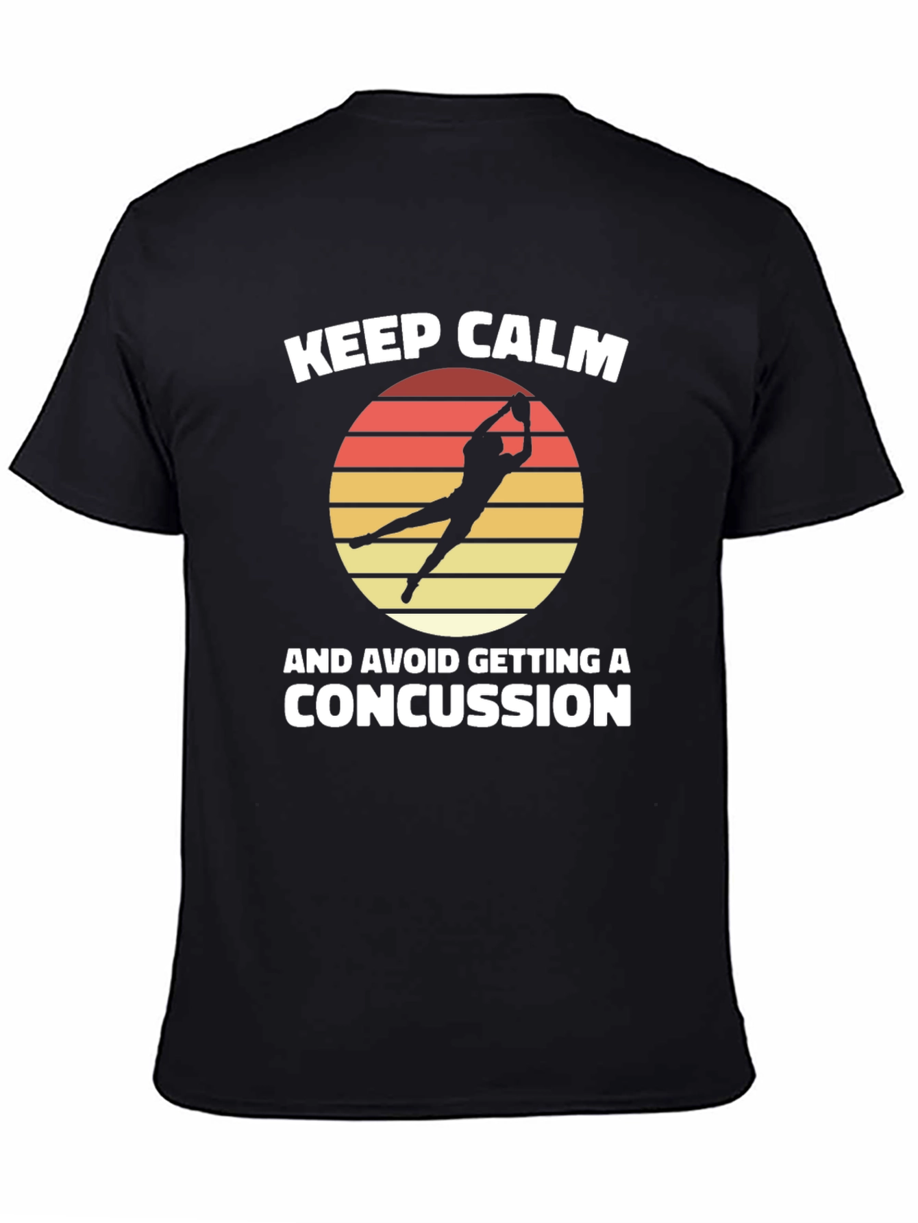 Black Keep Calm Rugby T-Shirt view 4