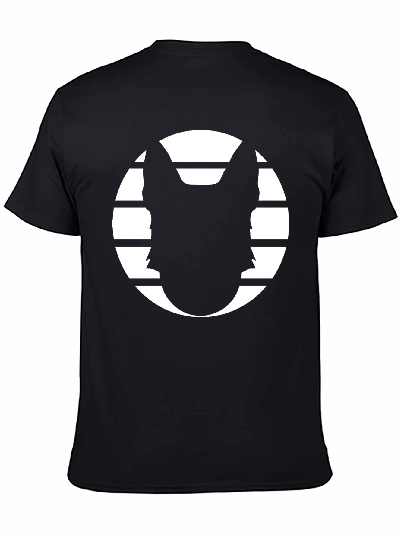 Black Striking Dog Silhouette Tee view 4