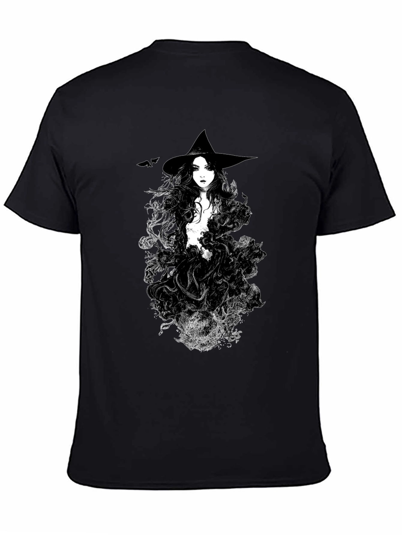 Black Witch Graphic Black T-Shirt view 4