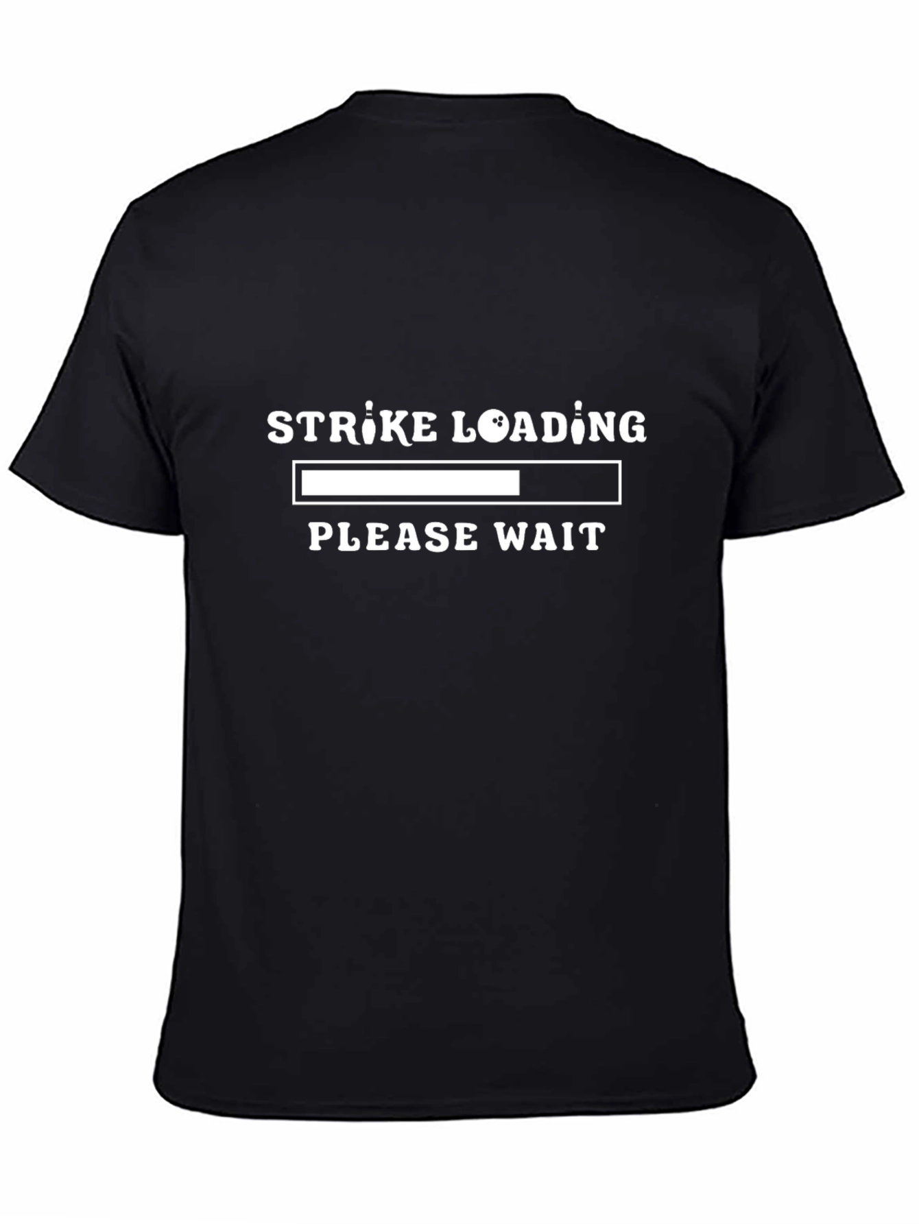 Black Strike Loading T-Shirt - Bowling Fan Apparel view 4