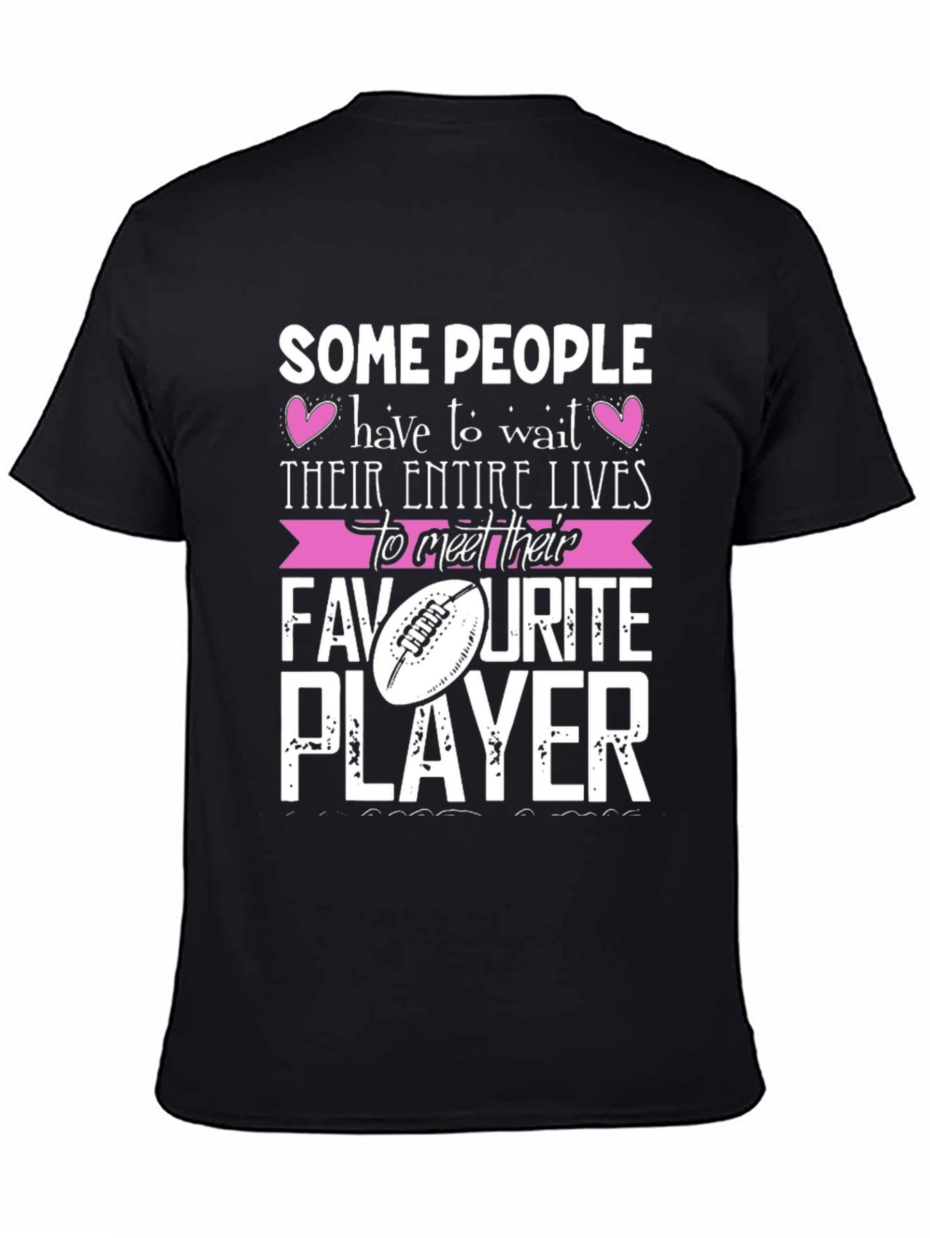 Black Favorite Player T-Shirt, Unique Design view 4
