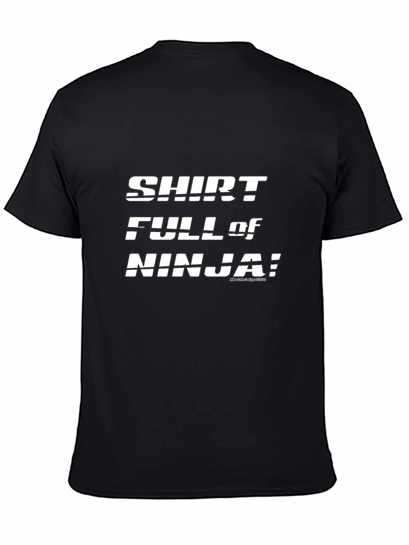 Black Shirt Full of Ninja! Graphic T-Shirt view 4