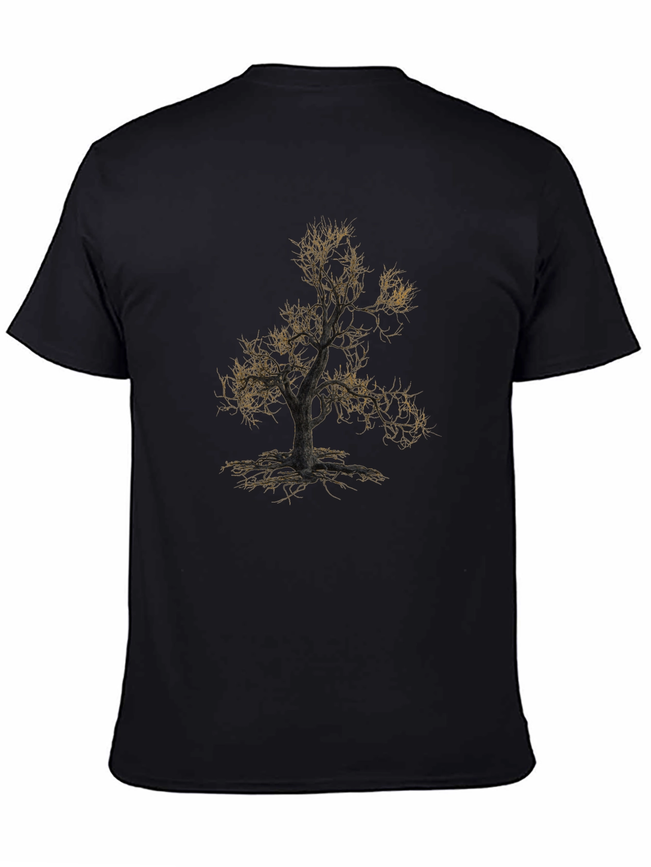 Black Black Tree Graphic Tee - Men's Short Sleeve Casual Top view 4