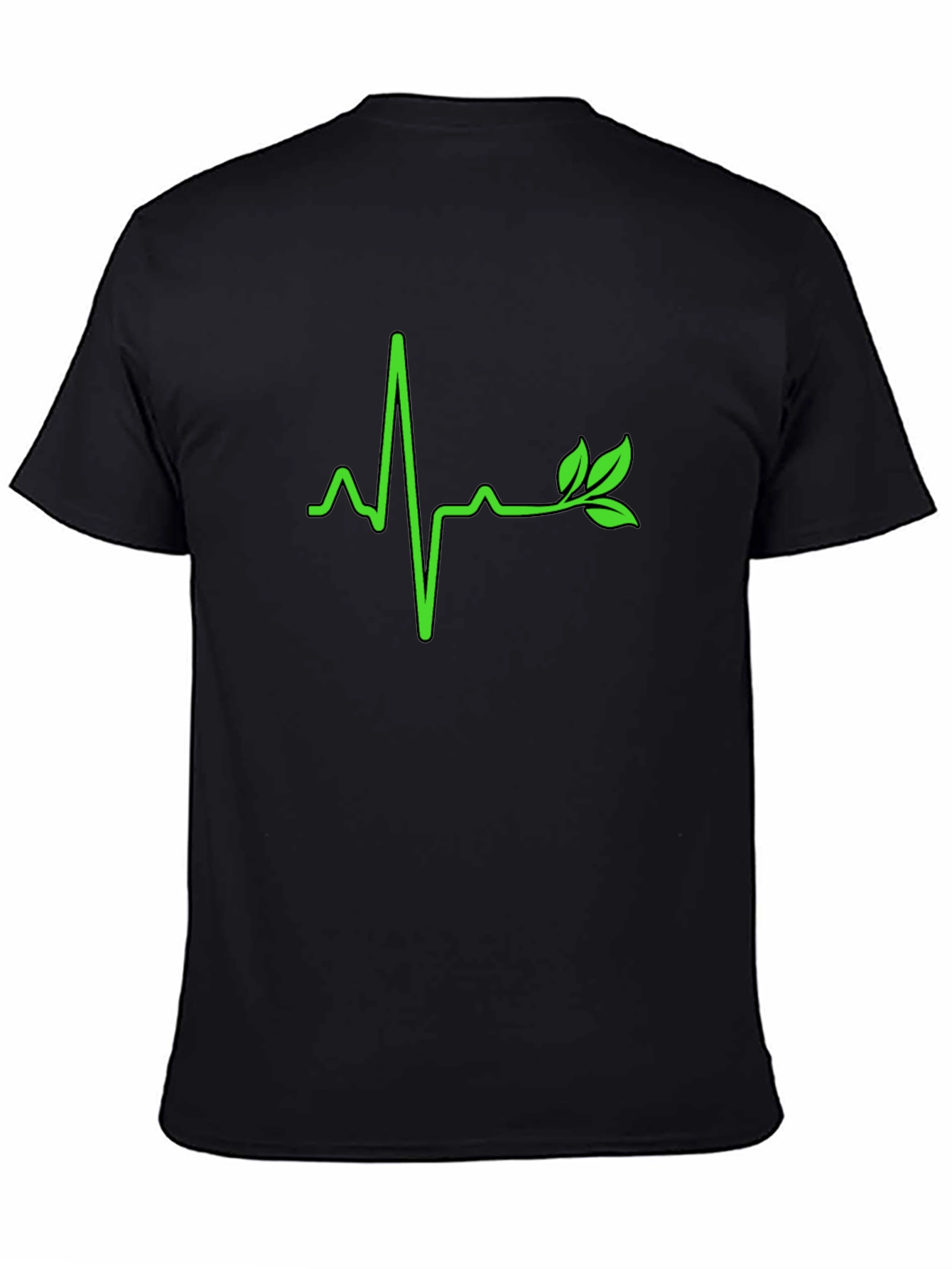 Black Nature's Vital Signs Black T-Shirt view 4