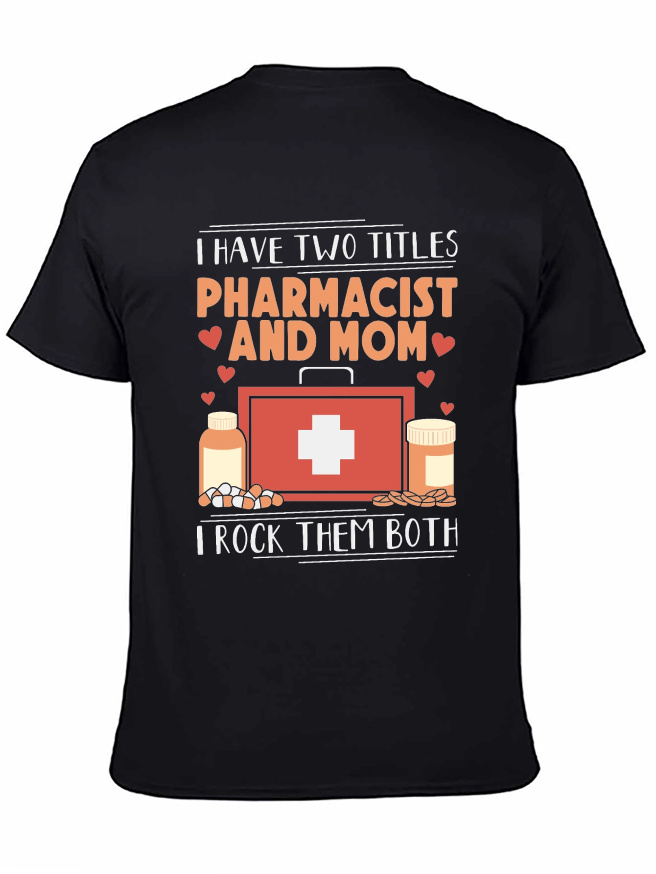 Black Pharmacist Mom T-Shirt - Two Titles, Rocks Them Both! view 4