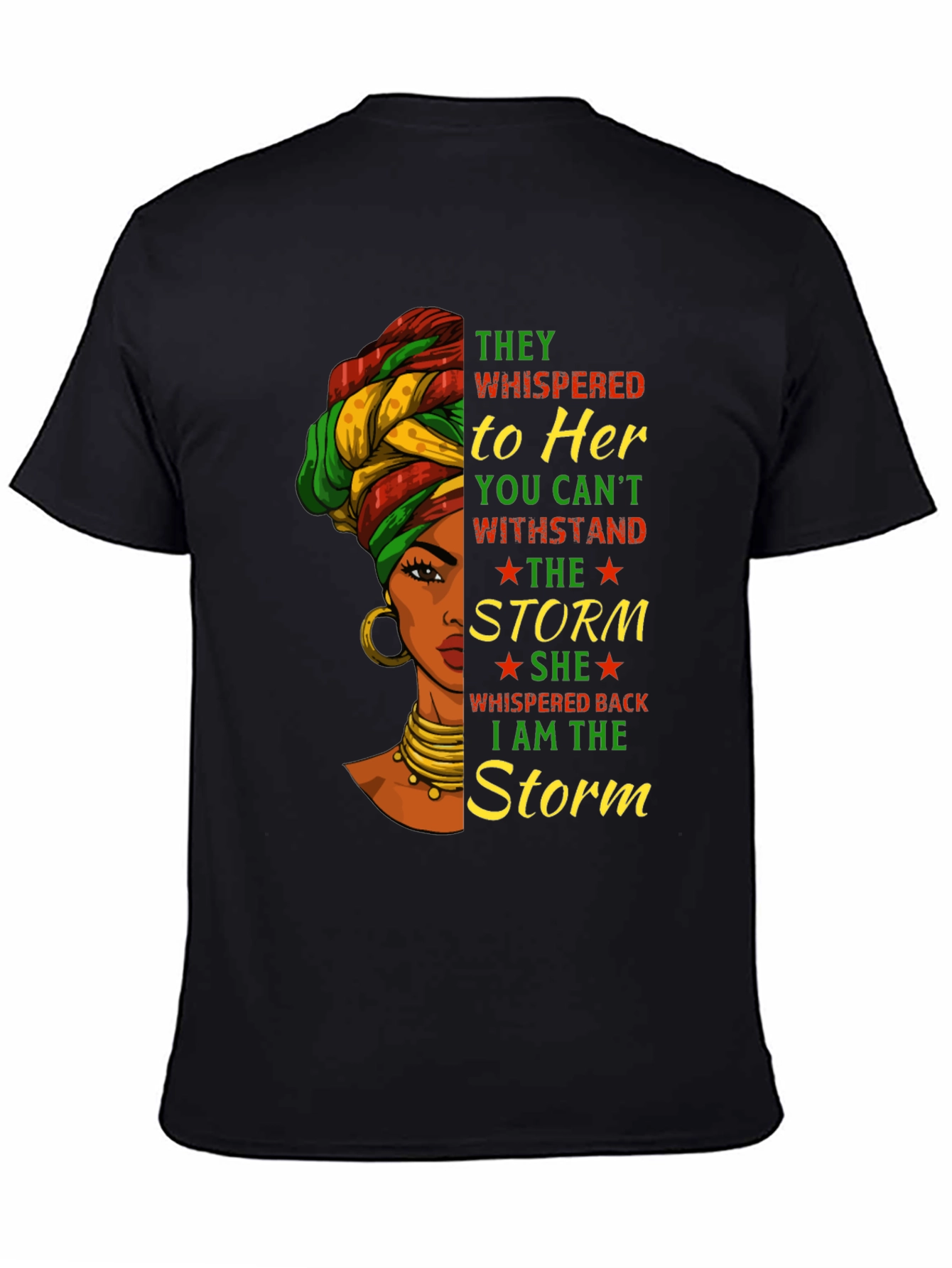 Black I am the Storm Graphic T-Shirt view 4