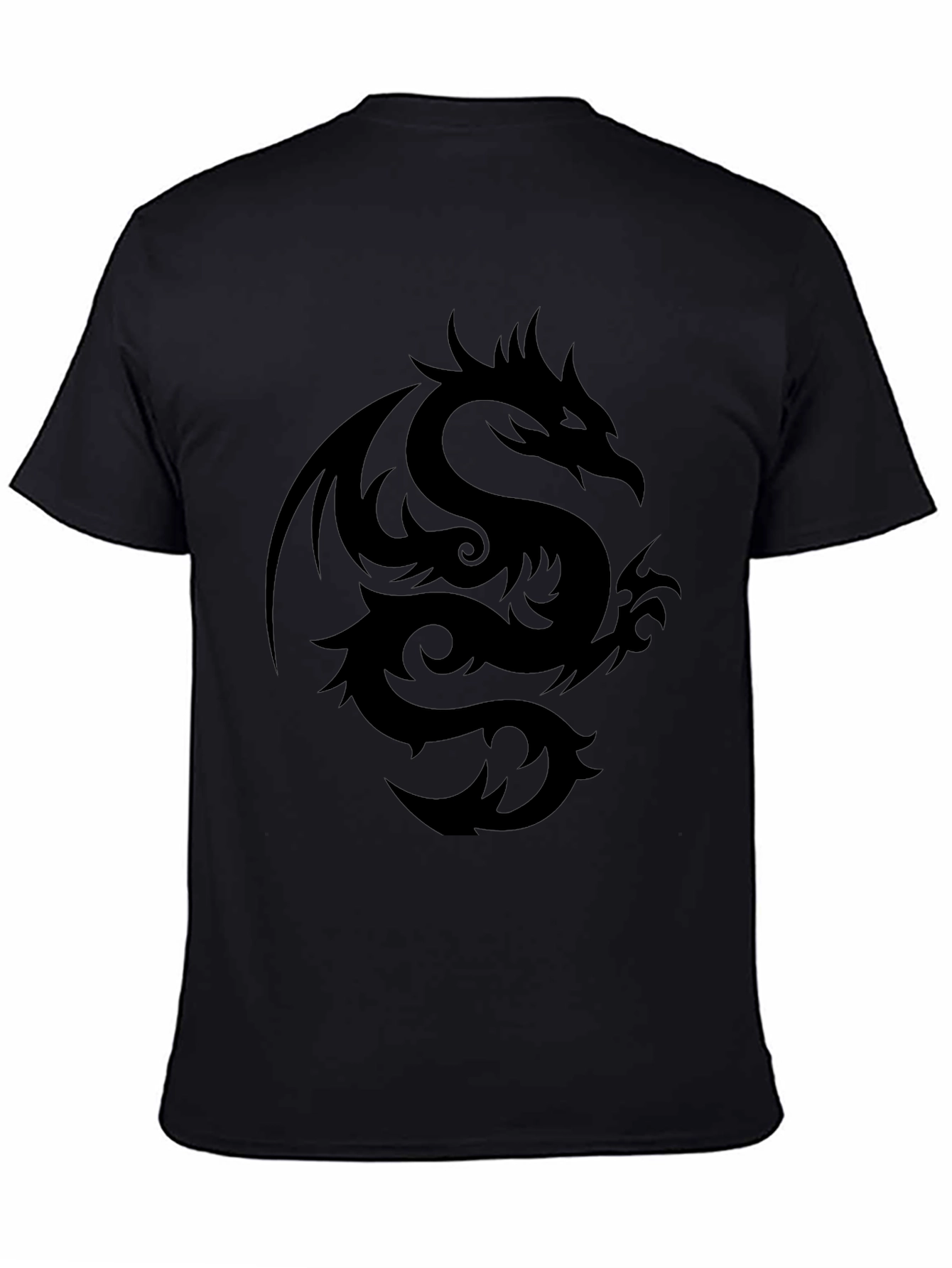 Black Black Dragon Graphic Tee - Men's Short Sleeve Shirt view 4