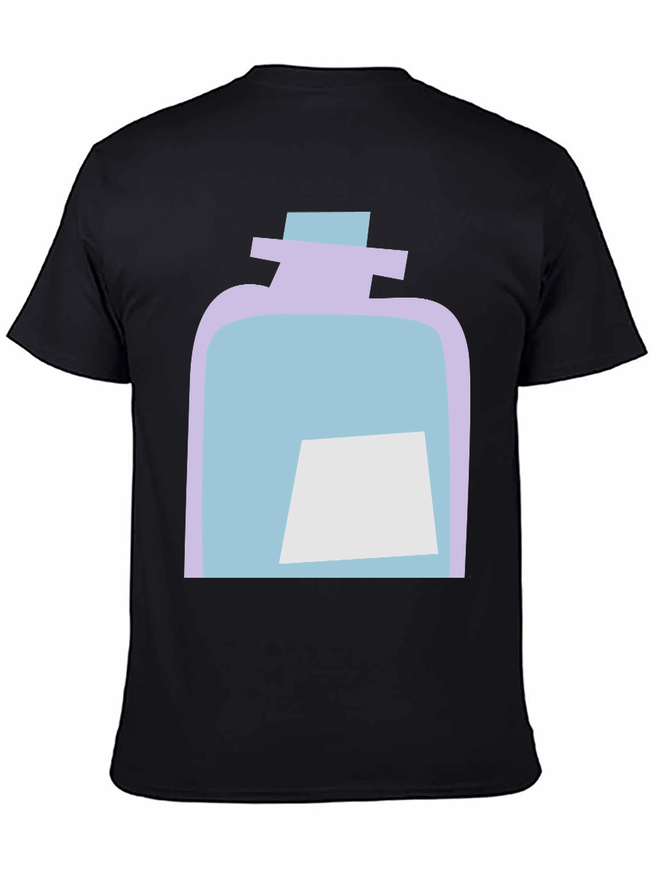 Black Potion Bottle Graphic Tee - Casual Black T-Shirt view 4