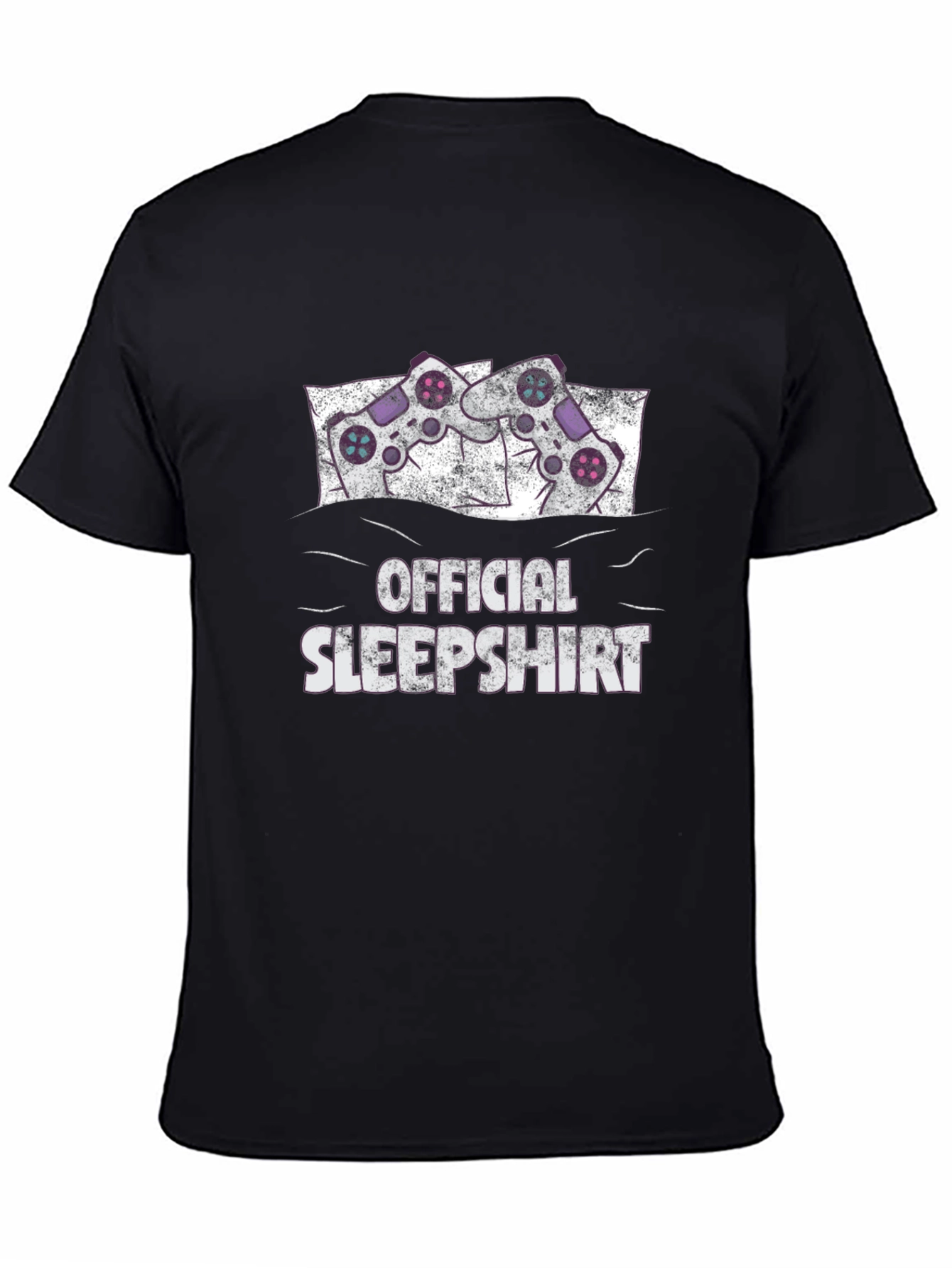 Black Official Sleepshirt Gaming T-Shirt view 4