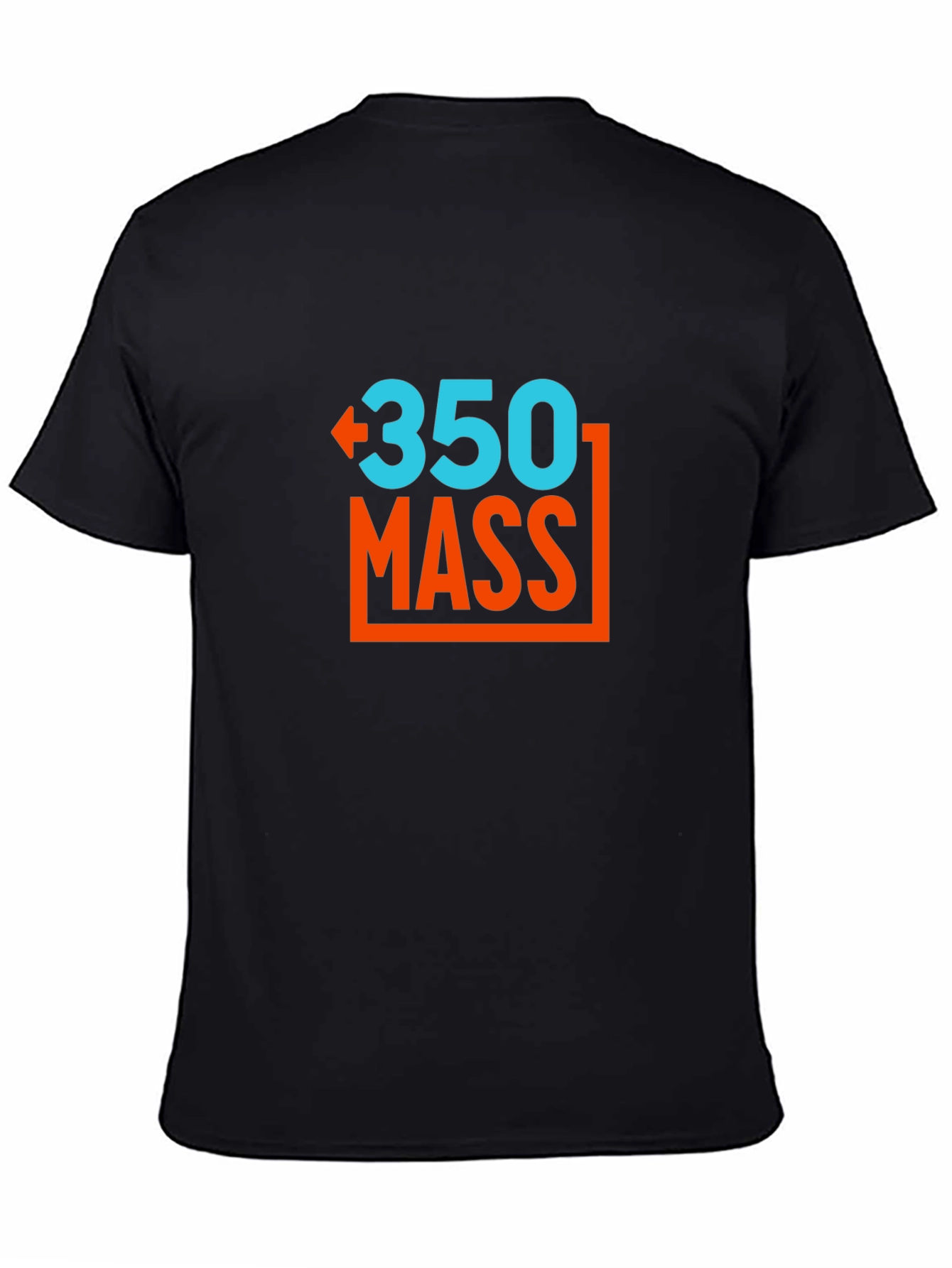 Black 350 Mass T-Shirt - Cool Graphic Tee view 4