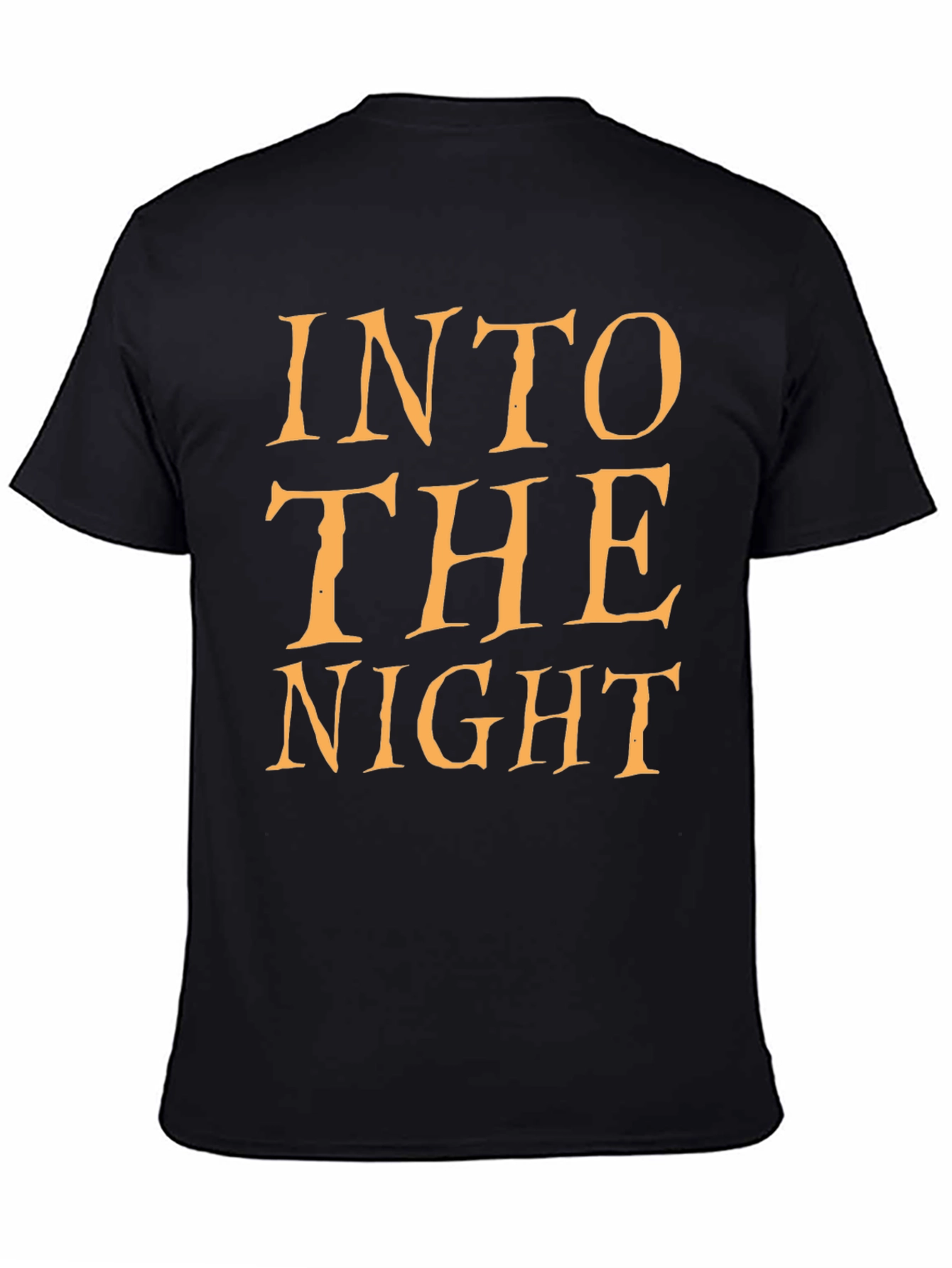 Black Into The Night Black Graphic T-Shirt view 4