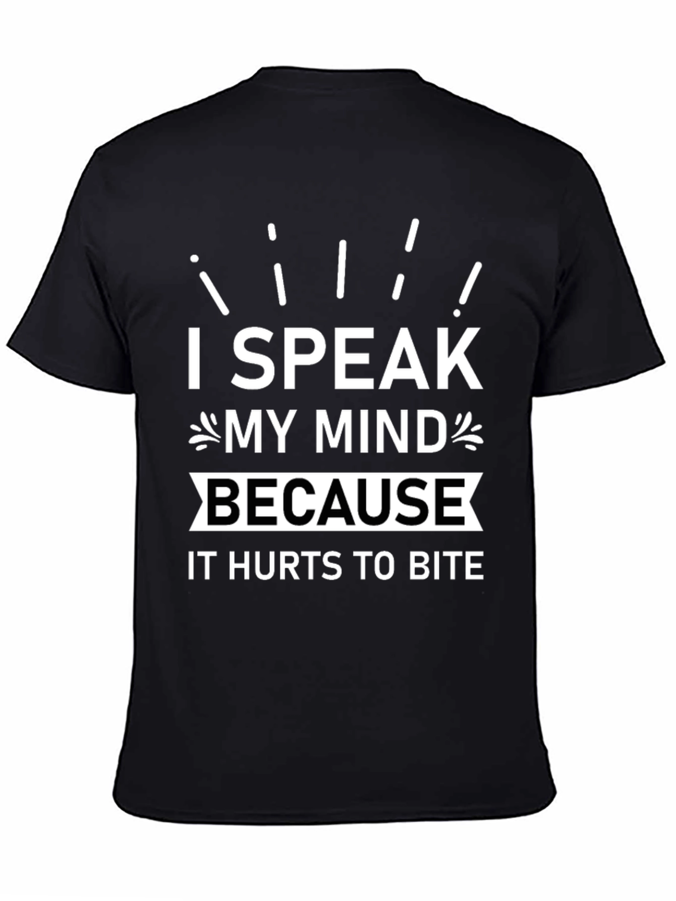 Black Speak My Mind Tee view 4