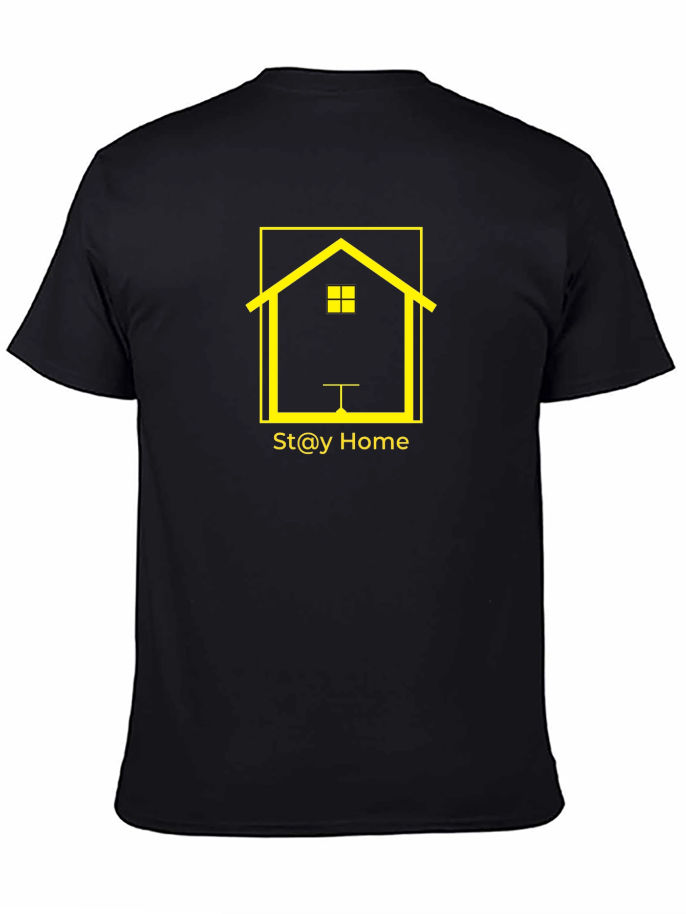 Black Stay Home Graphic T-Shirt - Black view 4