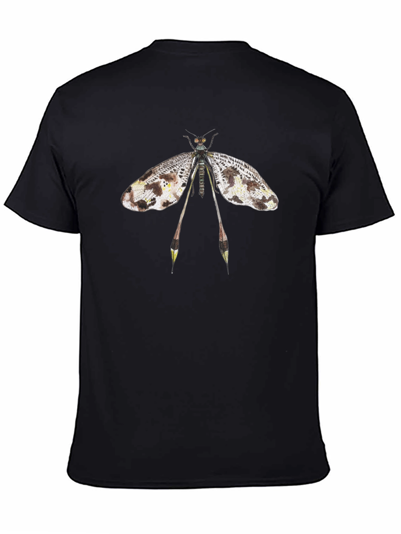 Black Dobsonfly Graphic Tee - Insect Lover T-Shirt view 4