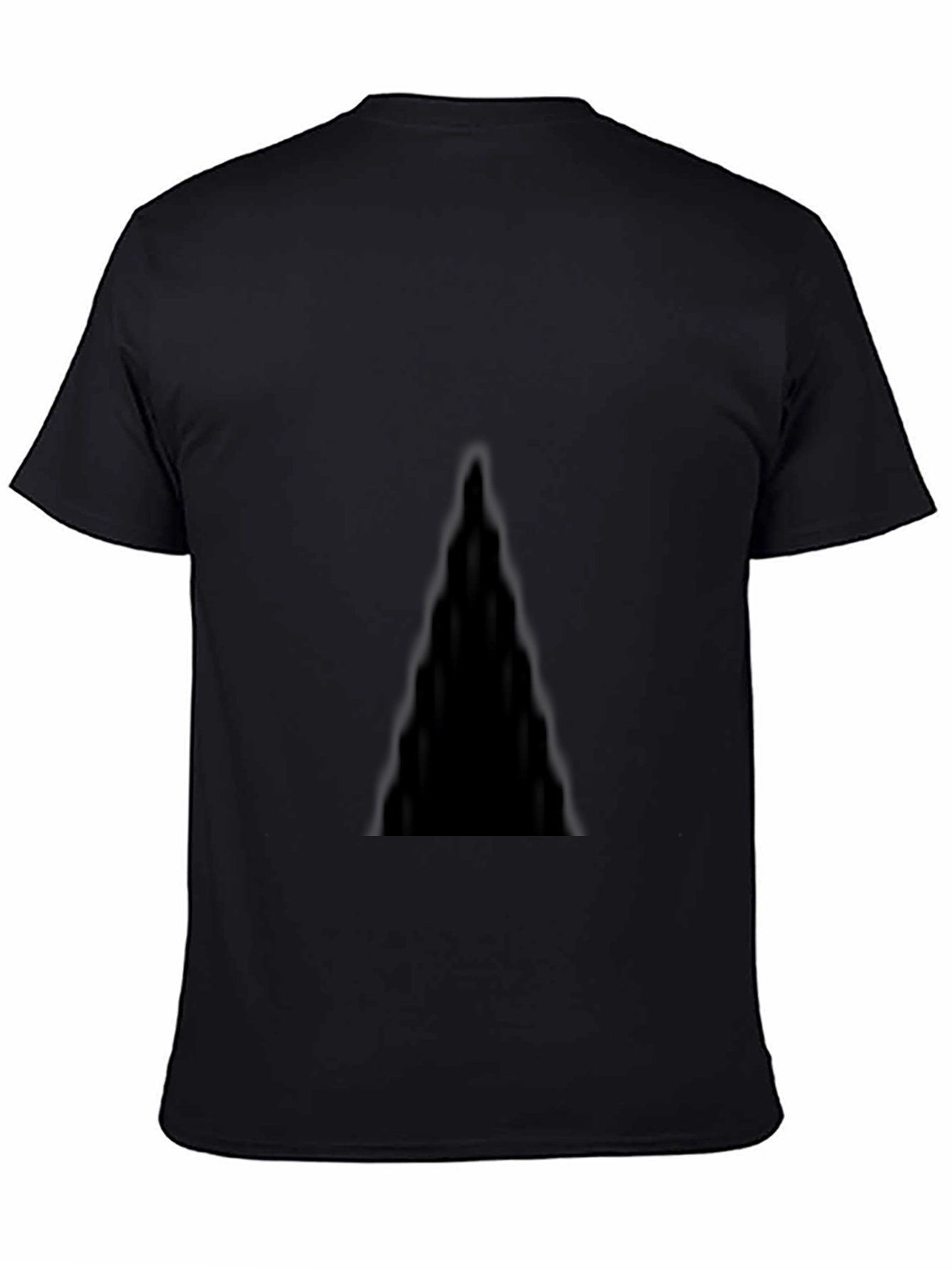Black Men's Solid Black Crew Neck T-Shirt view 4
