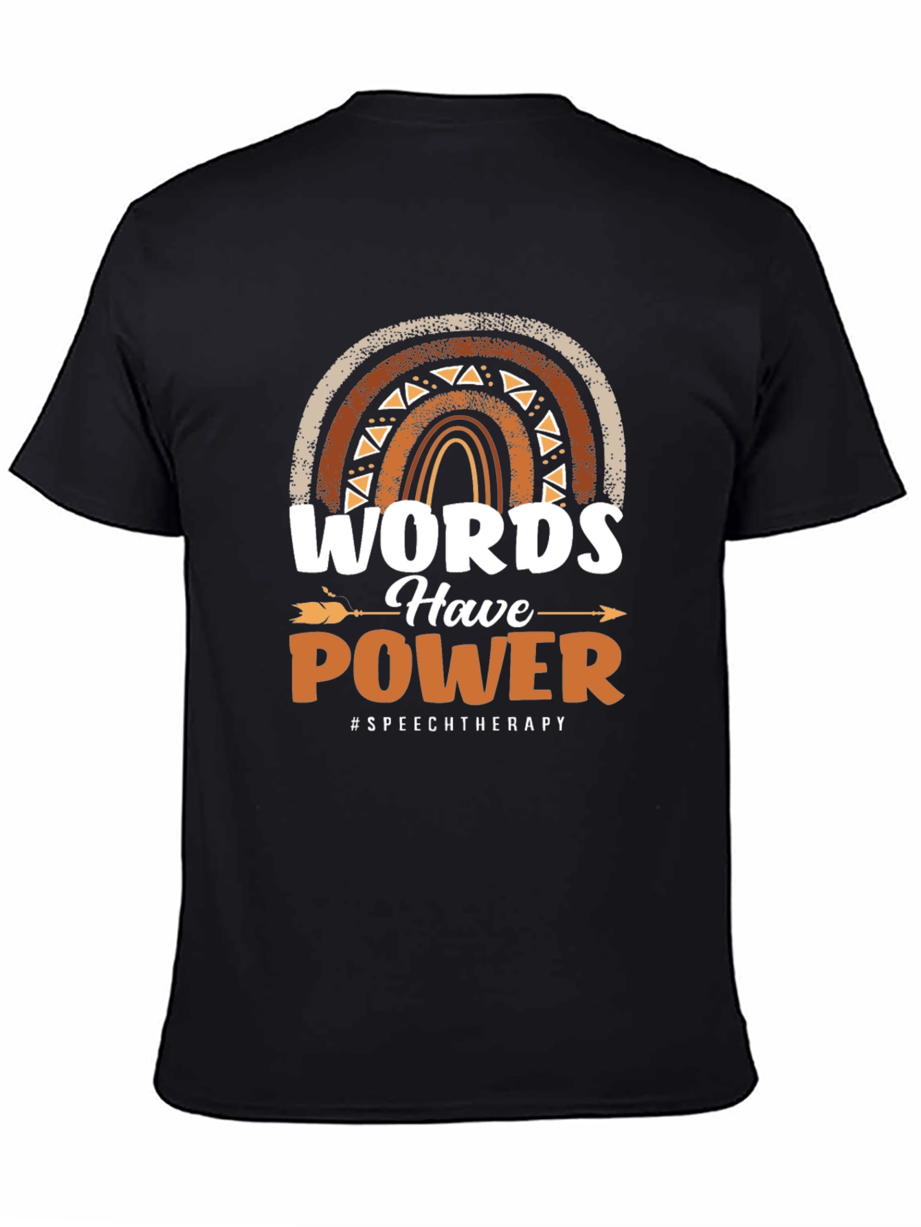 Black Words Have Power Speech Therapy T-Shirt view 4
