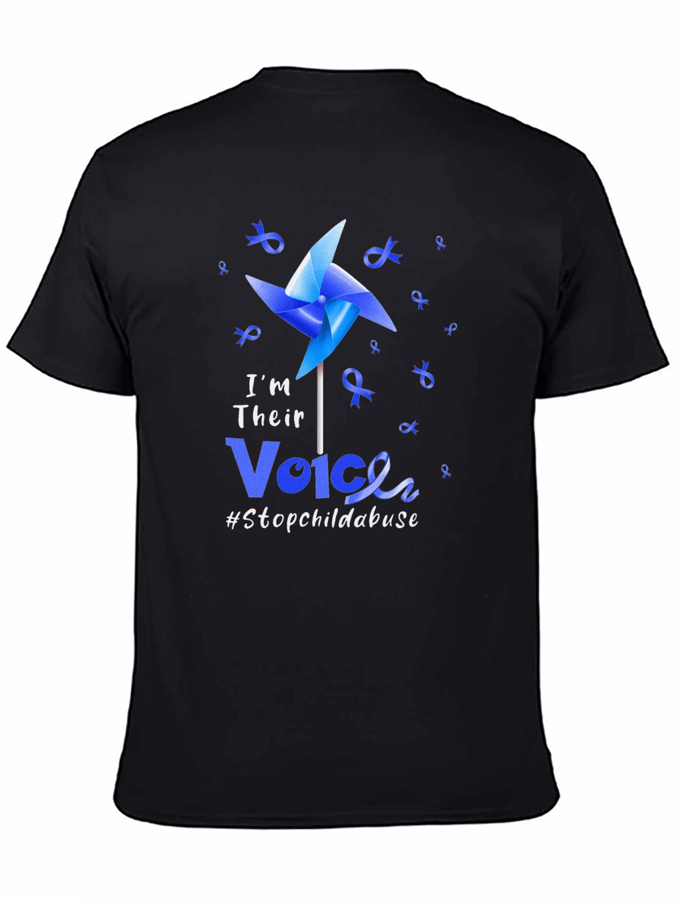 I'm Their Voice Stop Child Abuse Awareness T-Shirt - 4
