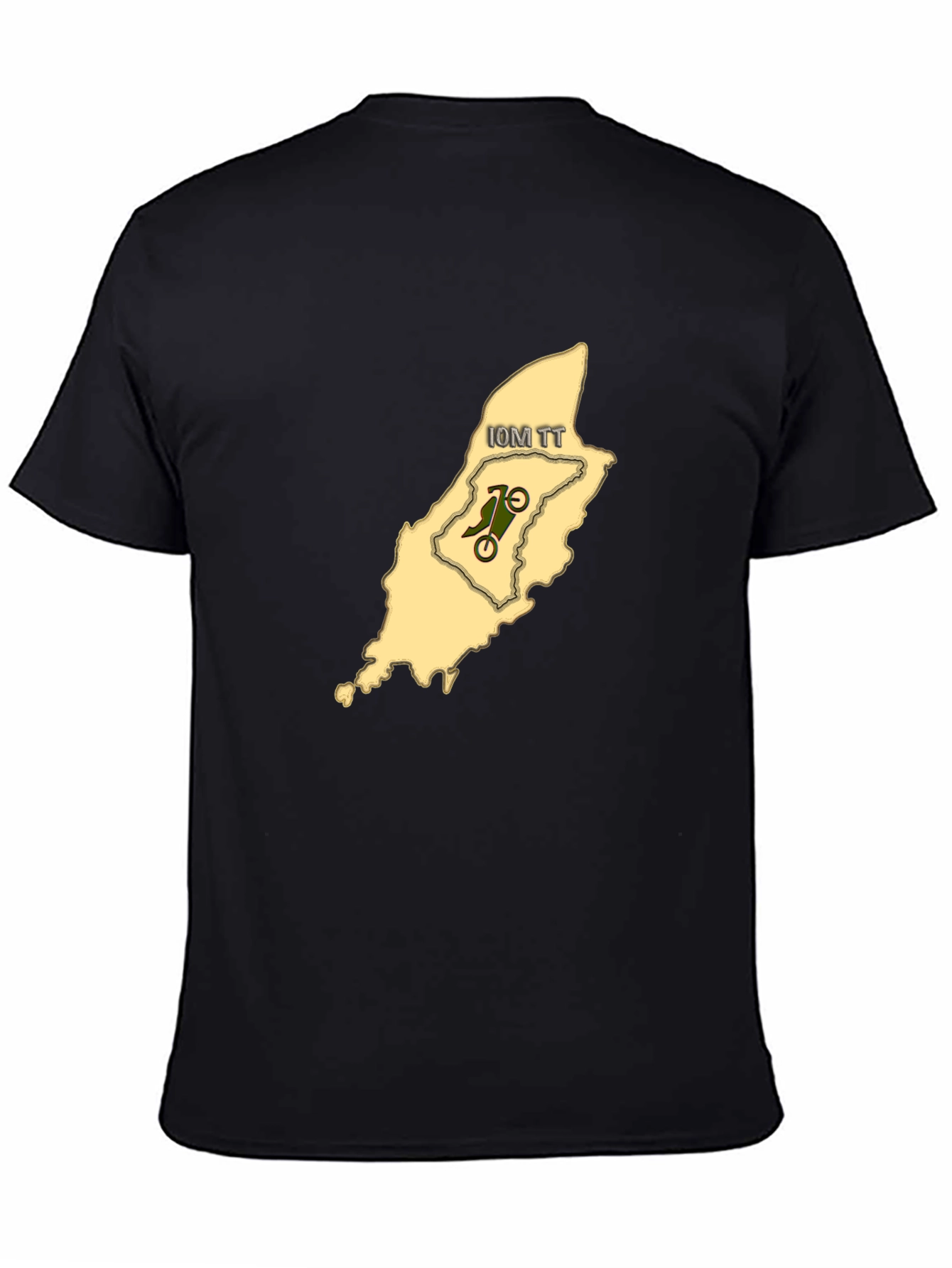 Black Isle of Man TT Black T-Shirt - Motorcycle Racing view 4