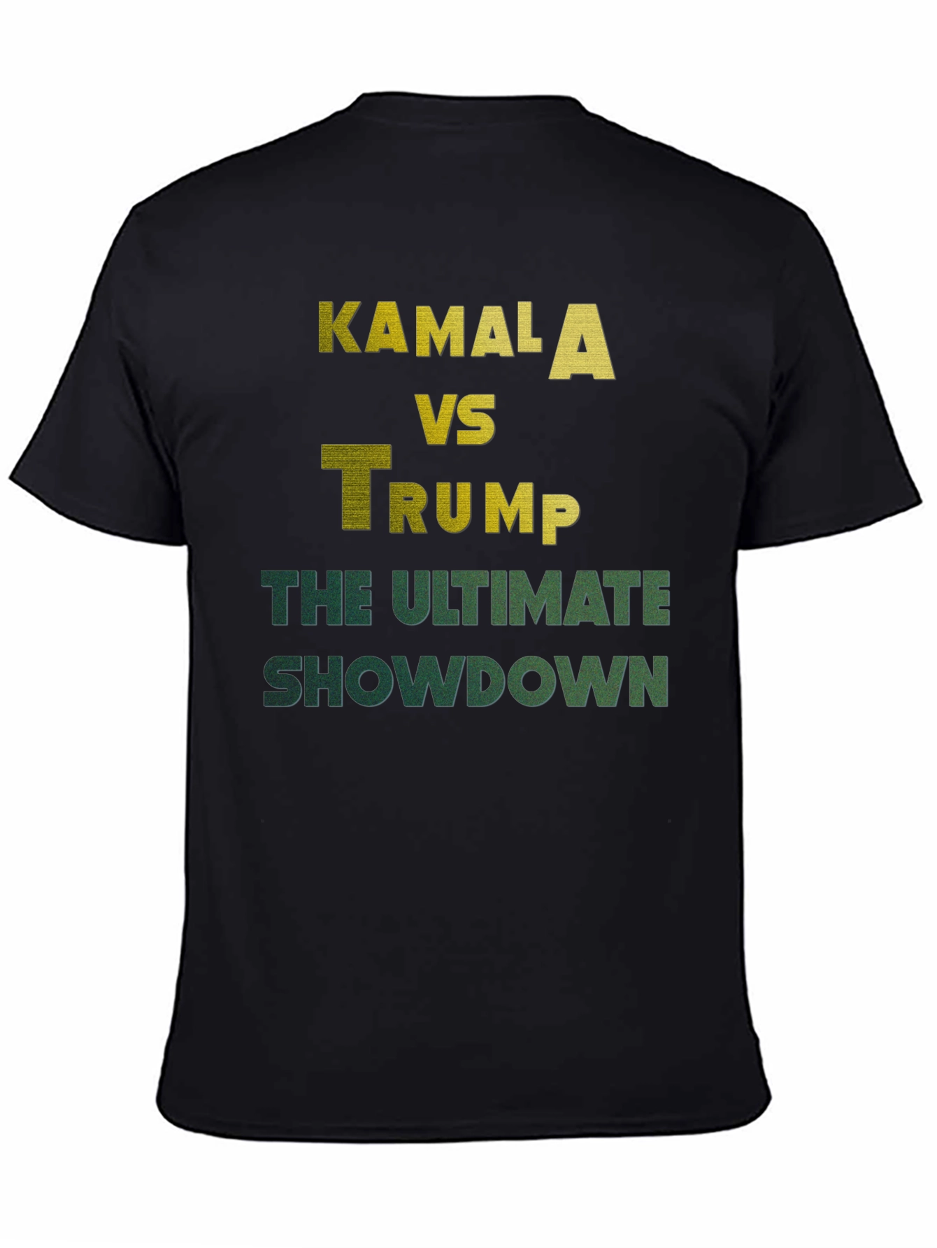 Black Kamala vs Trump T-Shirt: The Ultimate Showdown Tee view 4