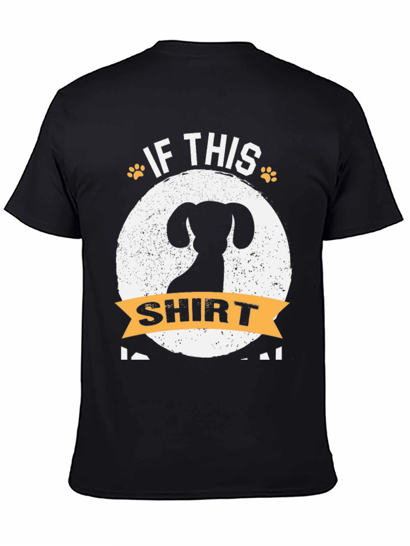 Black Dachshund T-Shirt - If This Shirt I Will Pet That Dog view 4