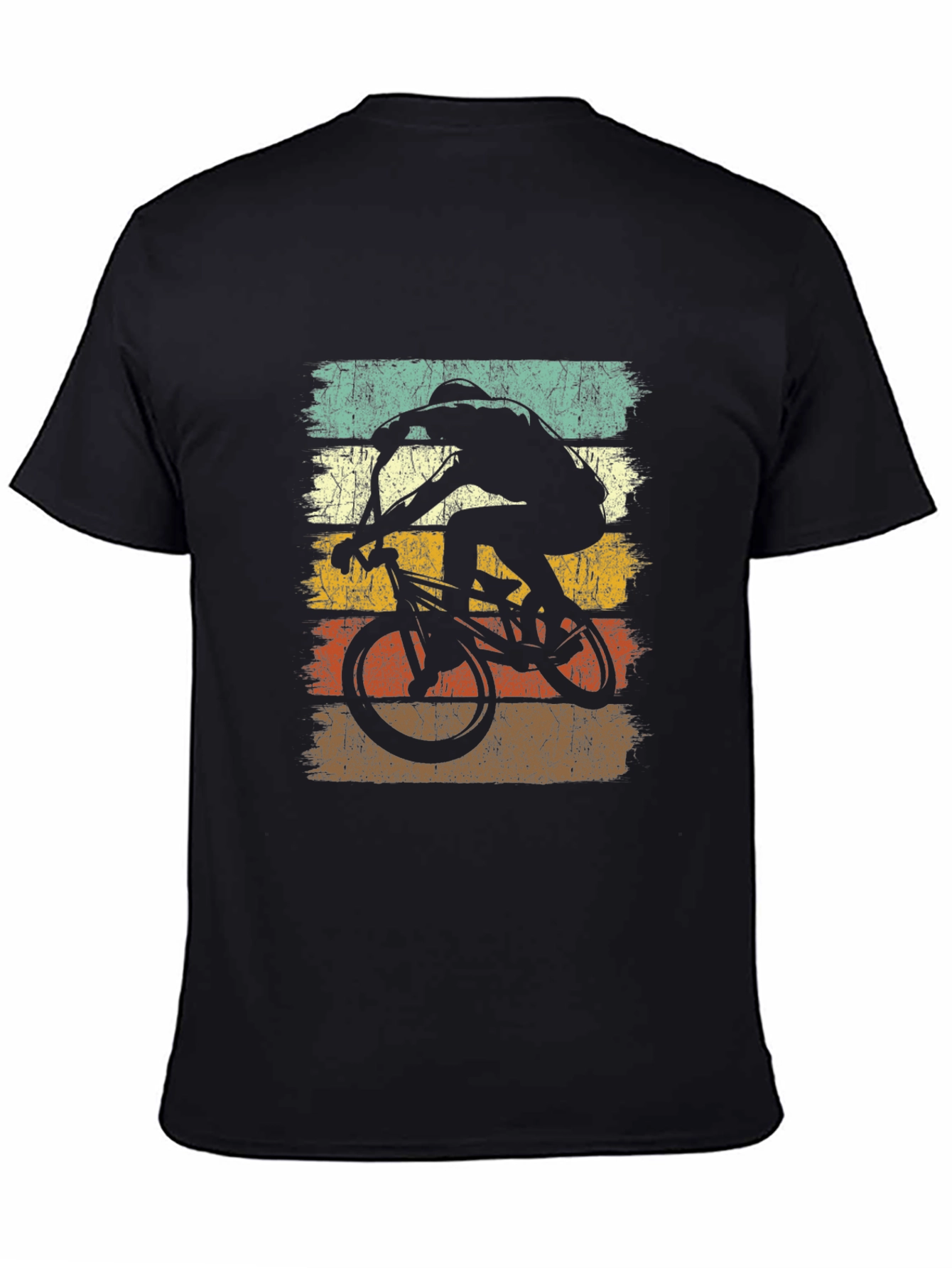 Black Vintage BMX Rider T-Shirt view 4