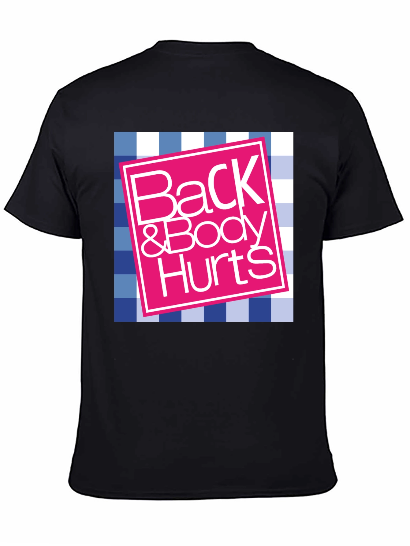 Black Back & Body Hurts Graphic Tee view 4