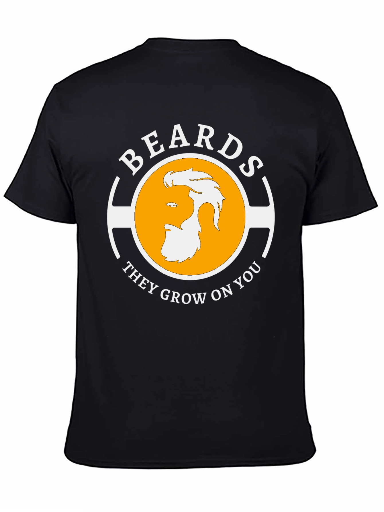 Black Beards They Grow On You Black T-Shirt view 4