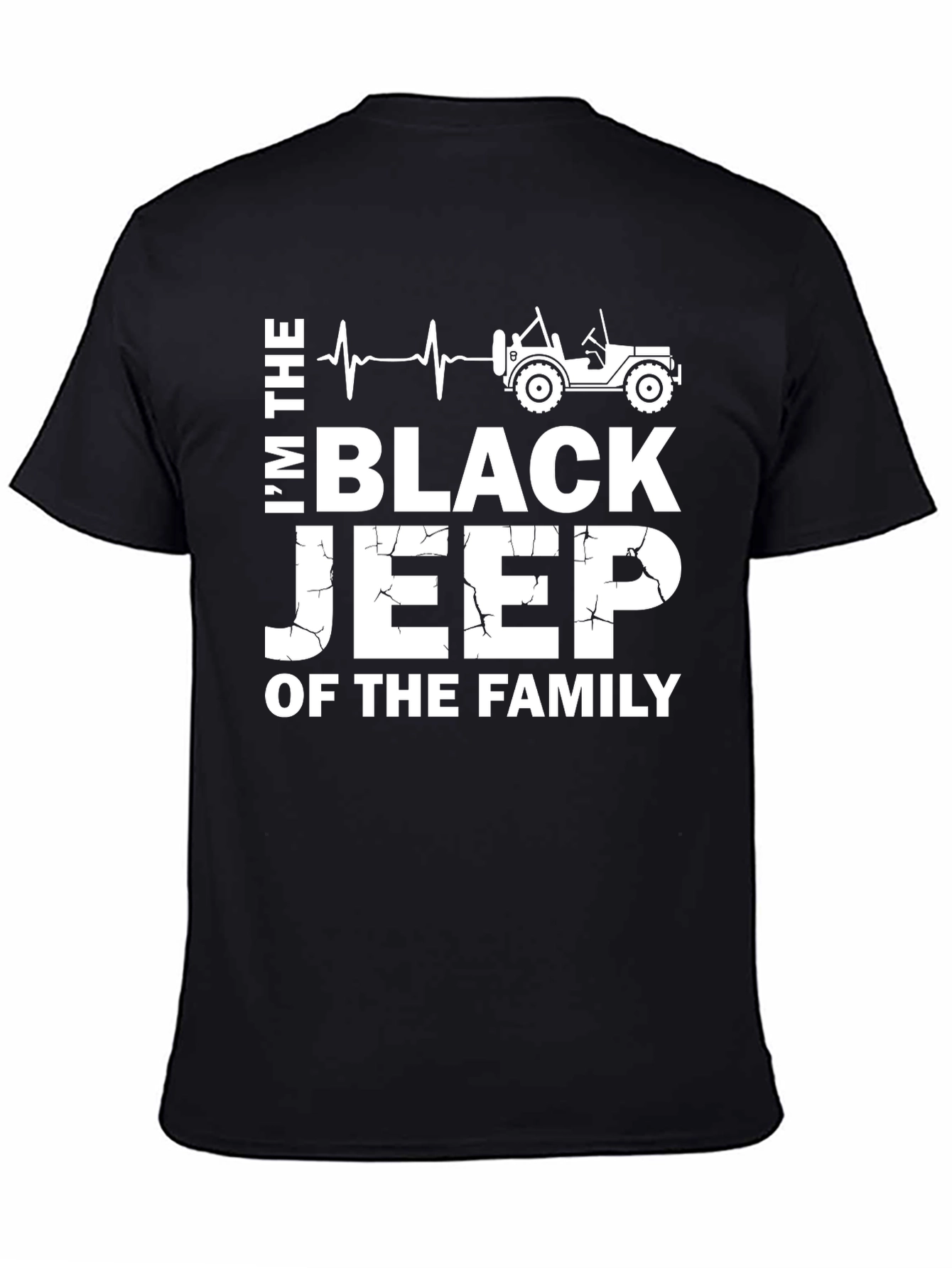 Black I'm the Black Jeep of the Family T-Shirt view 4