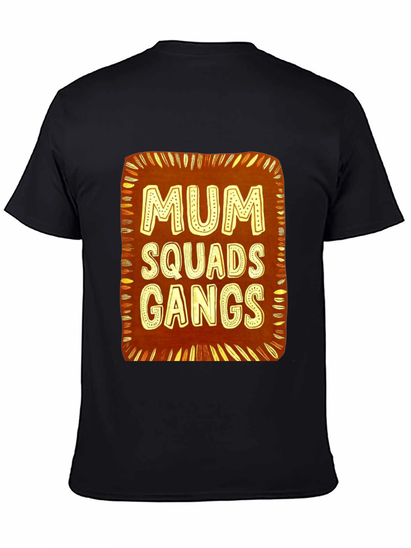 Black Mum Squads Gangs Graphic Tee - Unisex view 4
