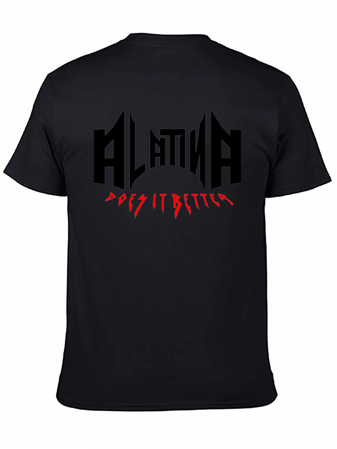 Black Alatina Does It Better Black Graphic Tee view 4