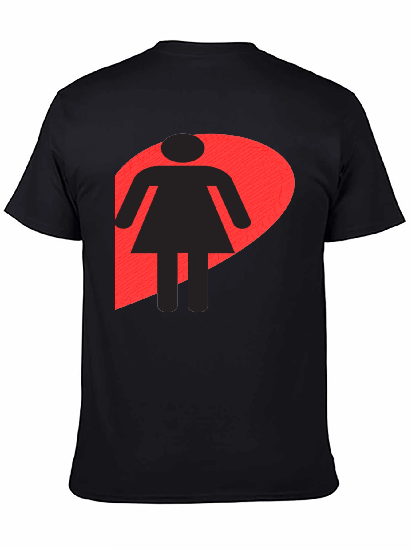 Black Girl Logo Black T-Shirt - Unisex Style view 4