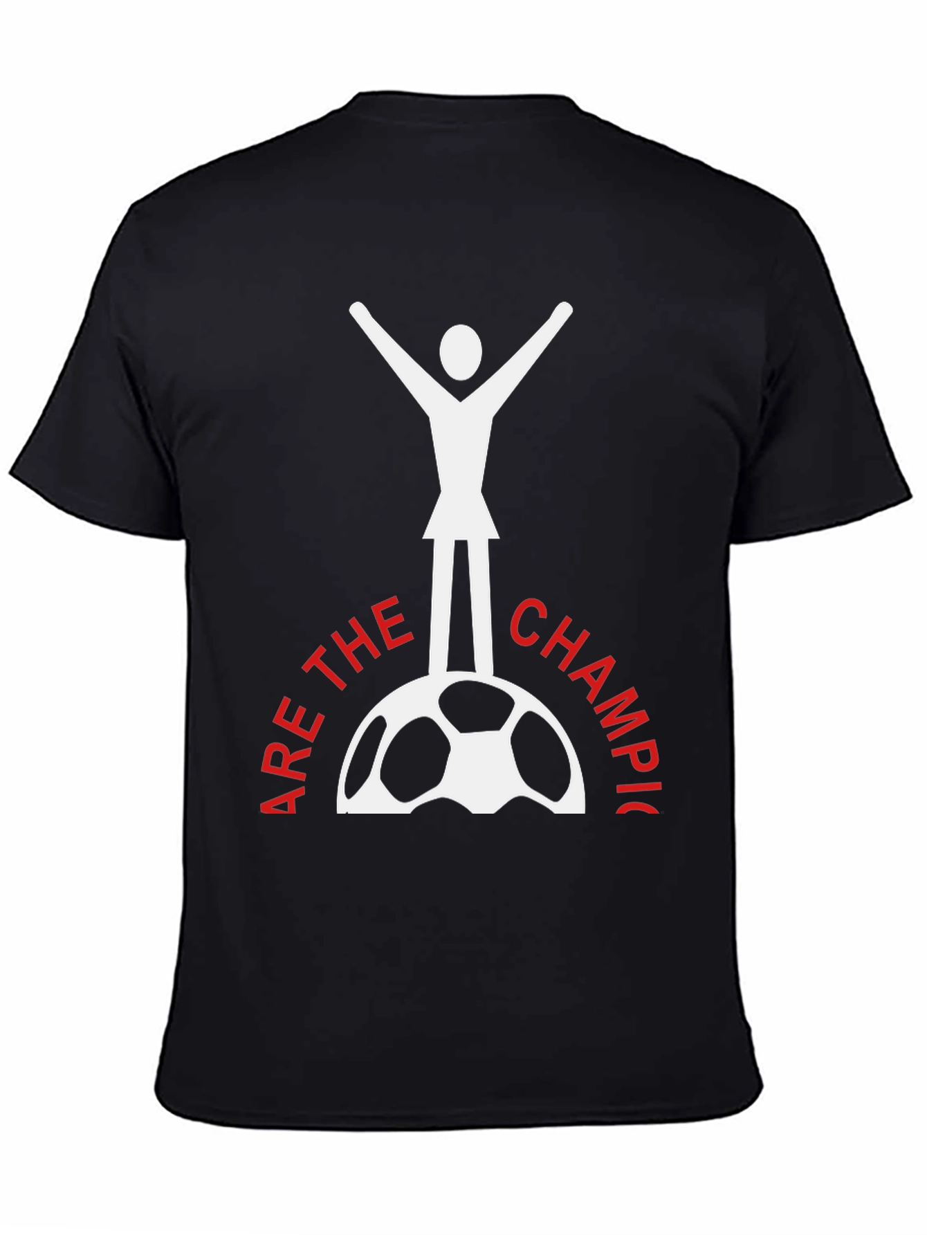 Black Champions Soccer T-Shirt - Black Tee view 4