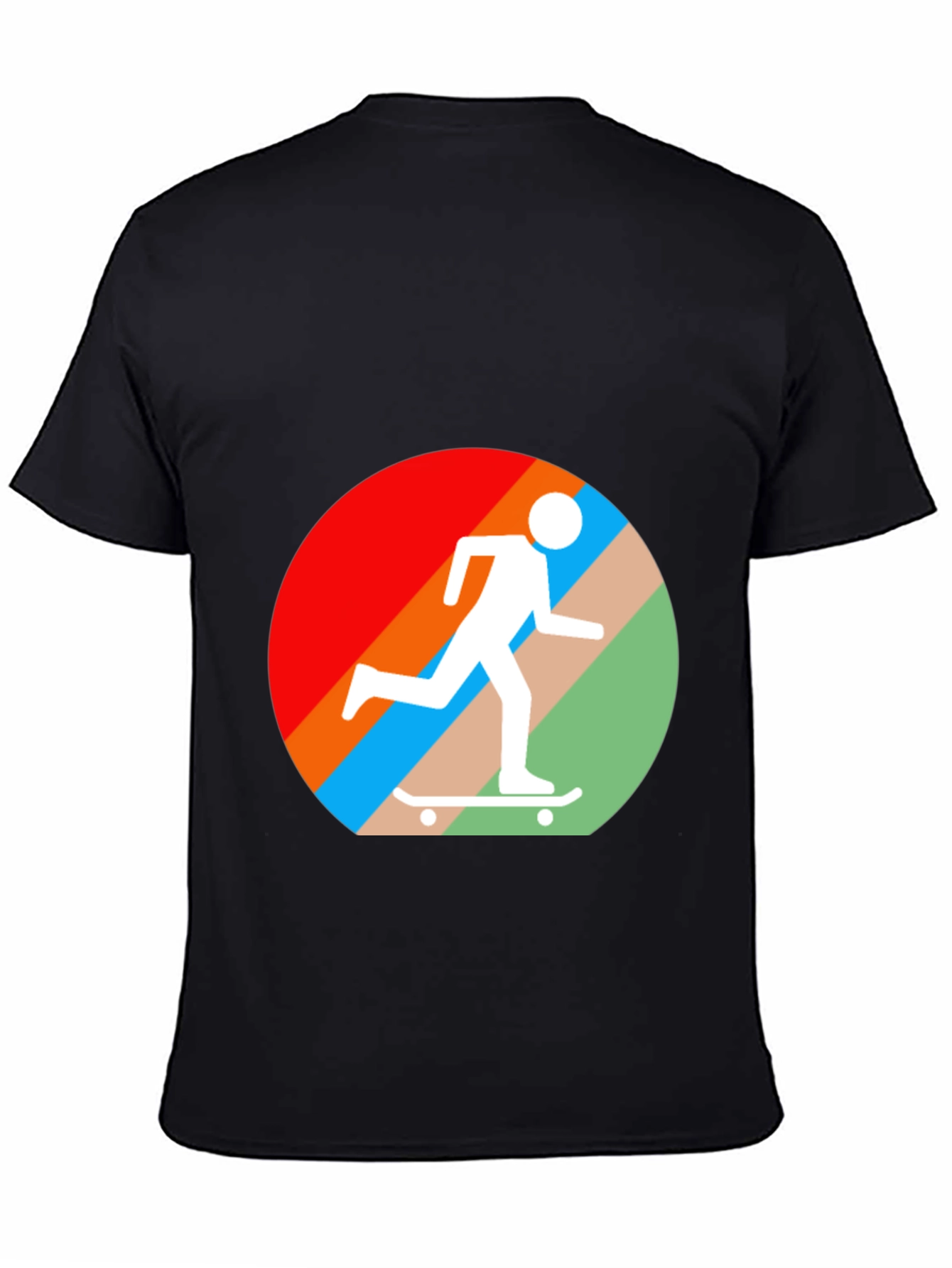 Black Retro Skater T-Shirt - Stylish Graphic Tee for Skateboarding Lovers view 4