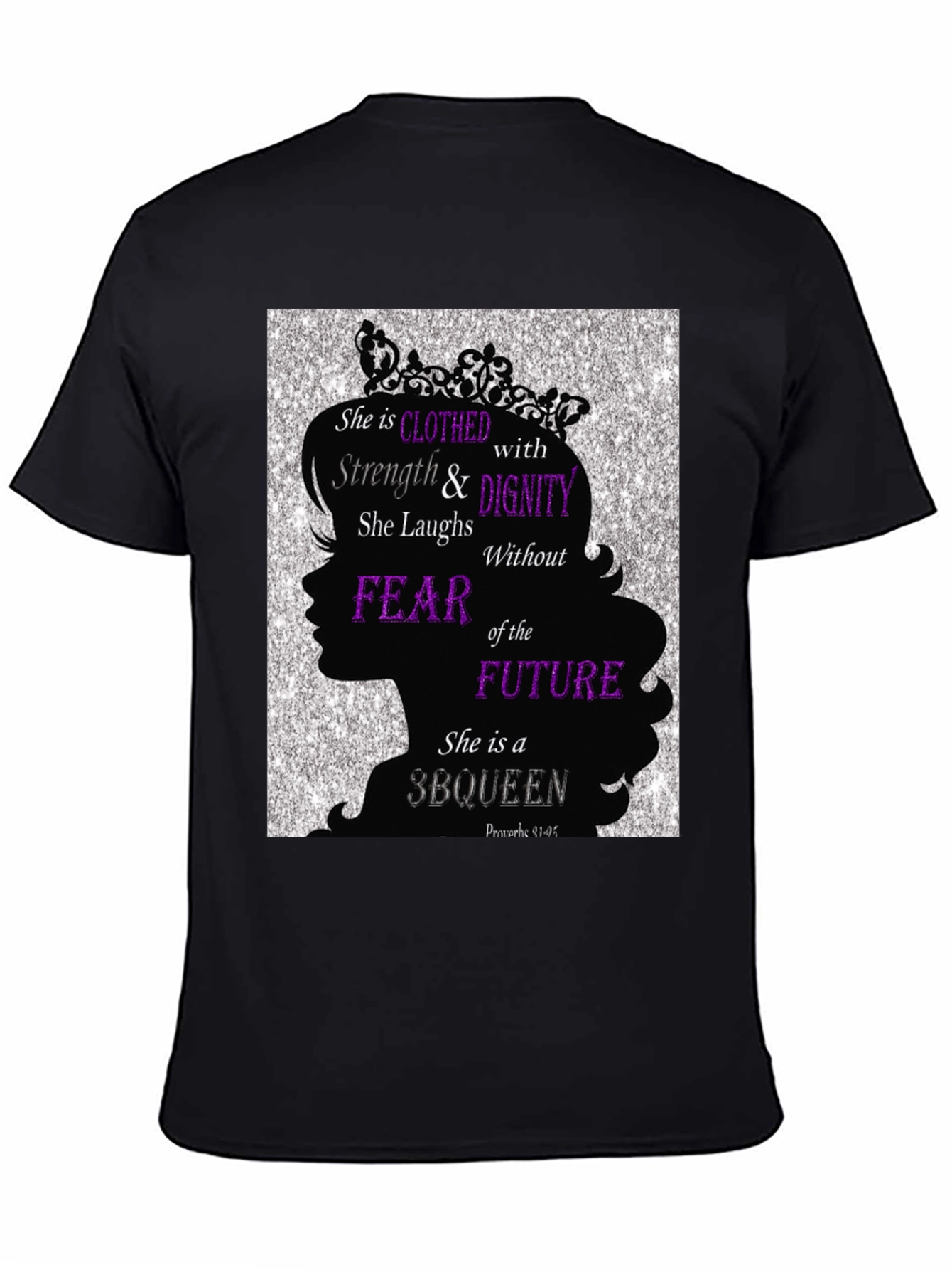 Black Empowered Woman T-Shirt: Strength & Dignity view 4