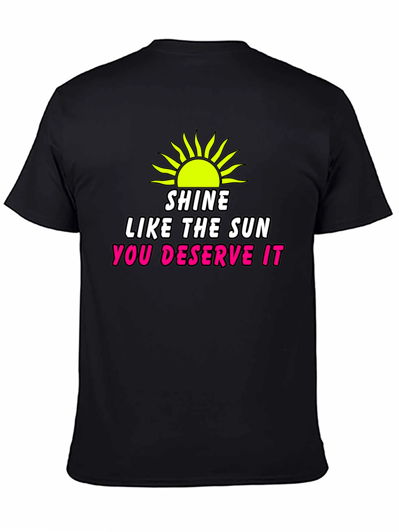 Black Shine Like The Sun Black Graphic Tee view 4