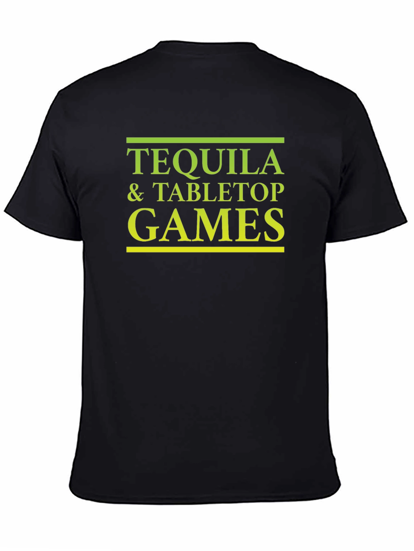 Black Tequila & Tabletop Games Black T-Shirt view 4