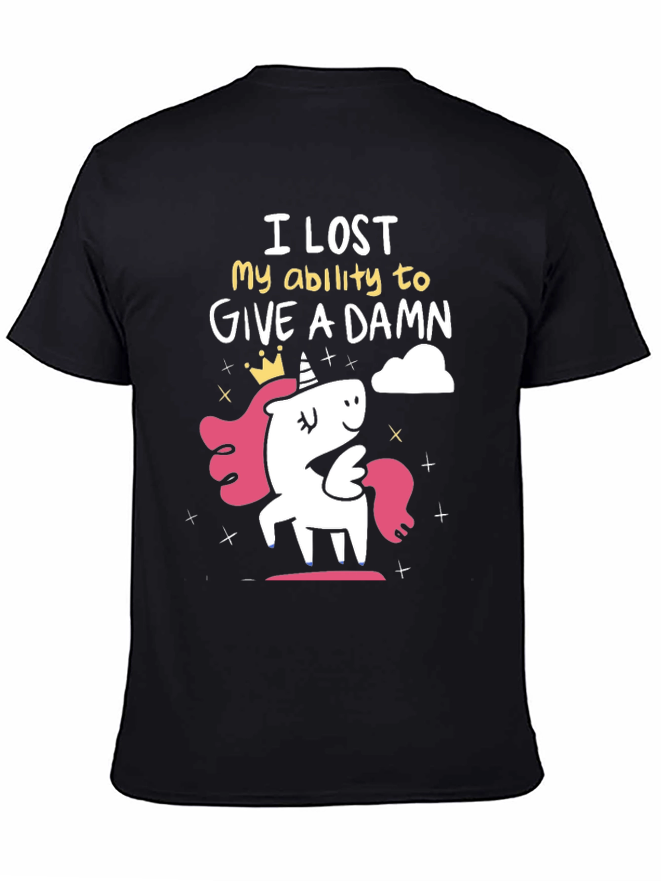 Black I Lost My Ability T-Shirt view 4