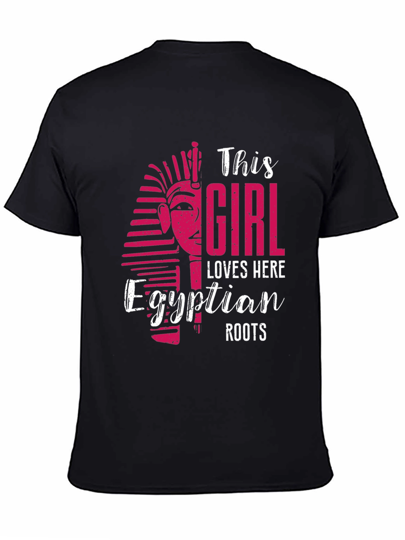 Egyptian Roots Girl T-Shirt - Black Crew Neck - 4