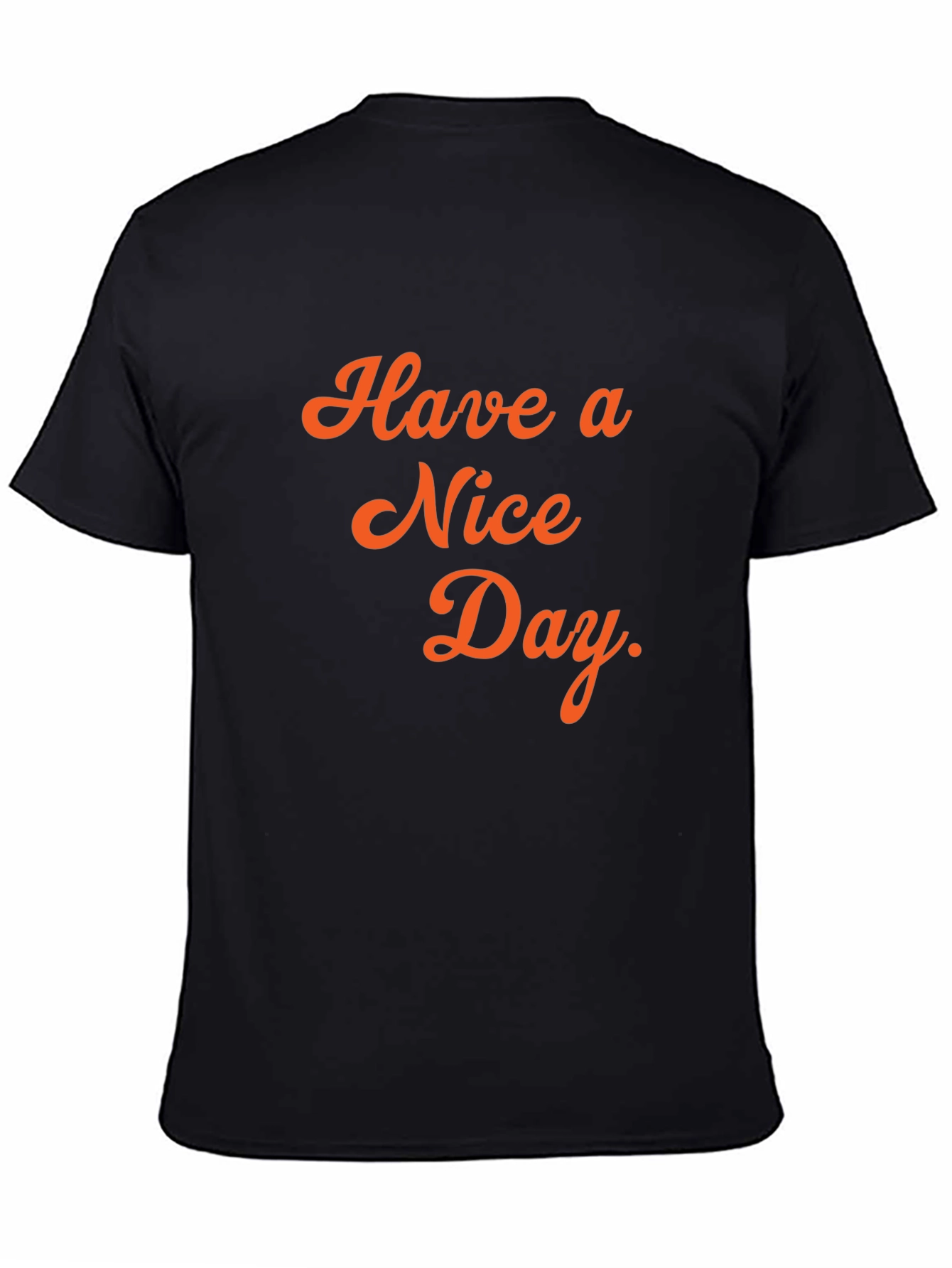 Black Have a Nice Day Black Graphic Tee view 4