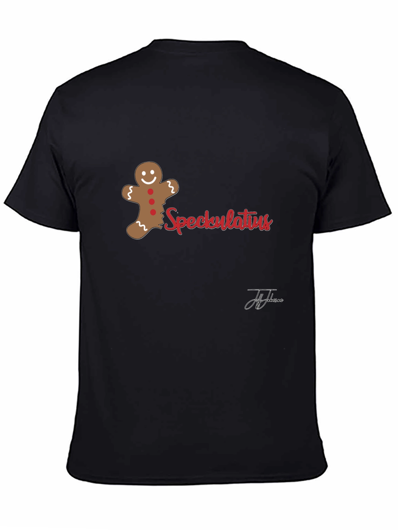 Spekulatius Gingerbread Men Black T-Shirt - 4