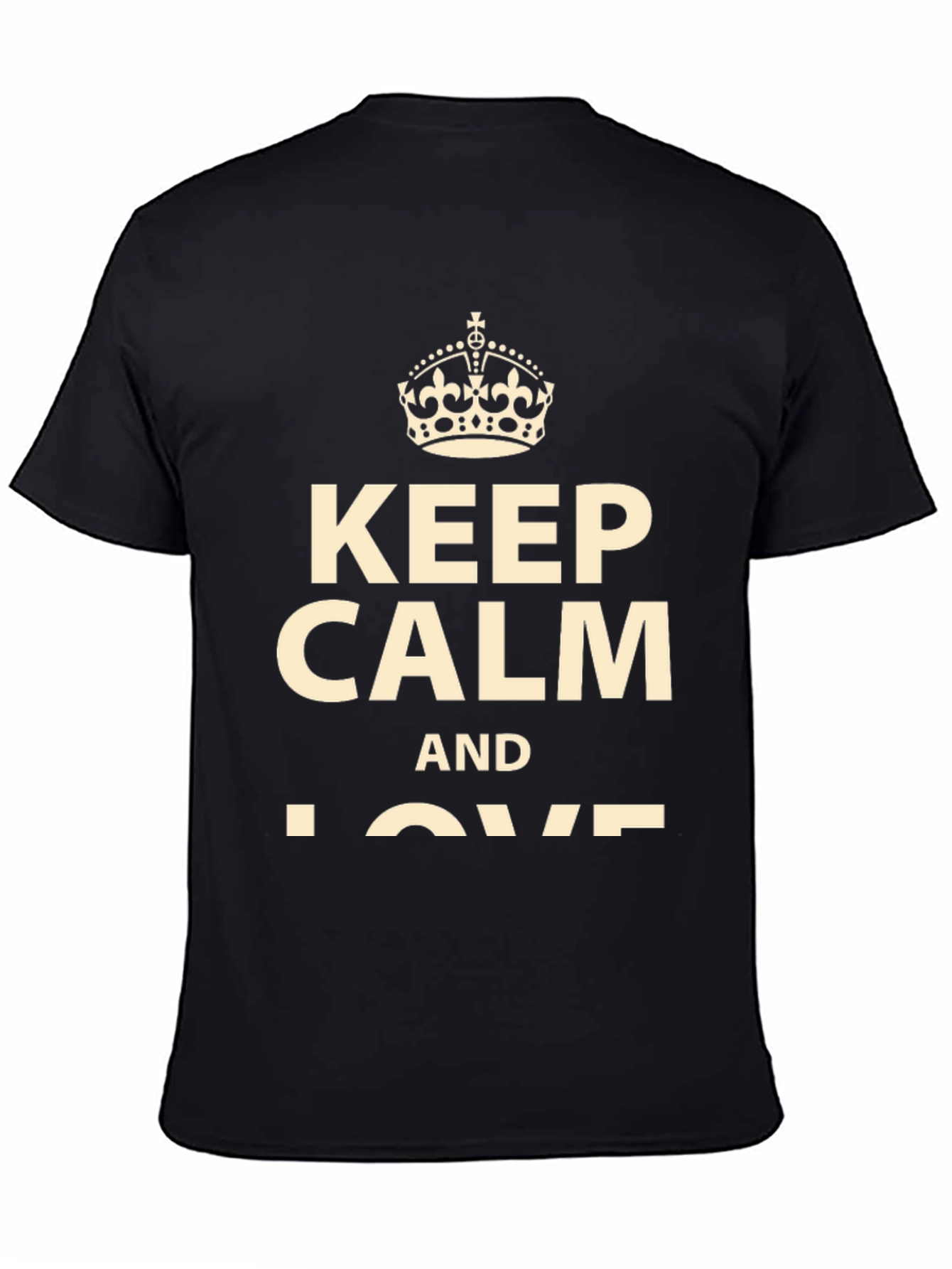 Black Keep Calm T-Shirt - Stylish Graphic Tee view 4