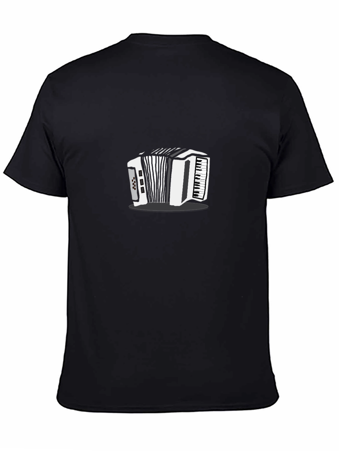 Black Accordion Graphic T-Shirt view 4