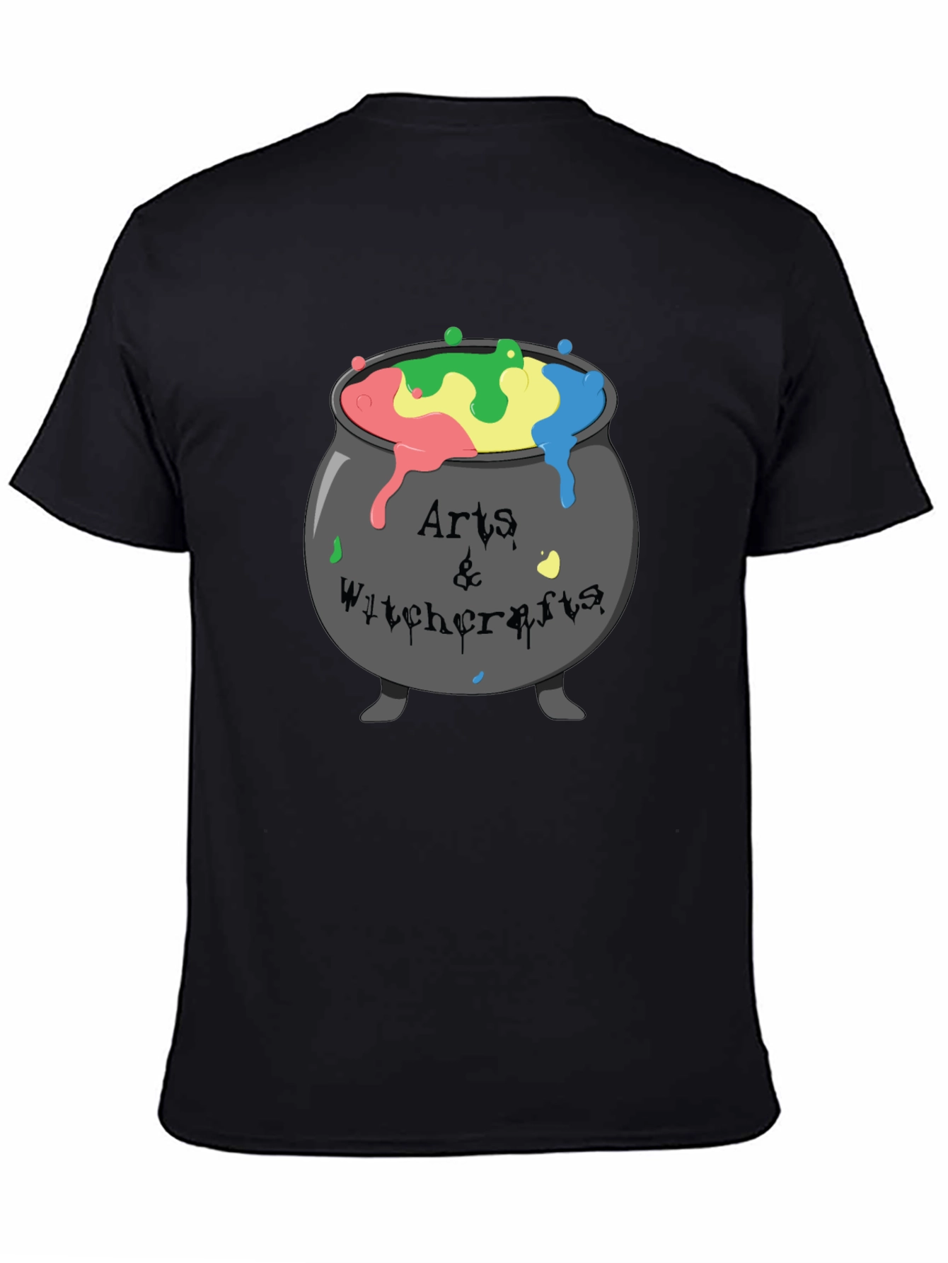 Black Arts and Witchcrafts Cauldron T-Shirt view 4
