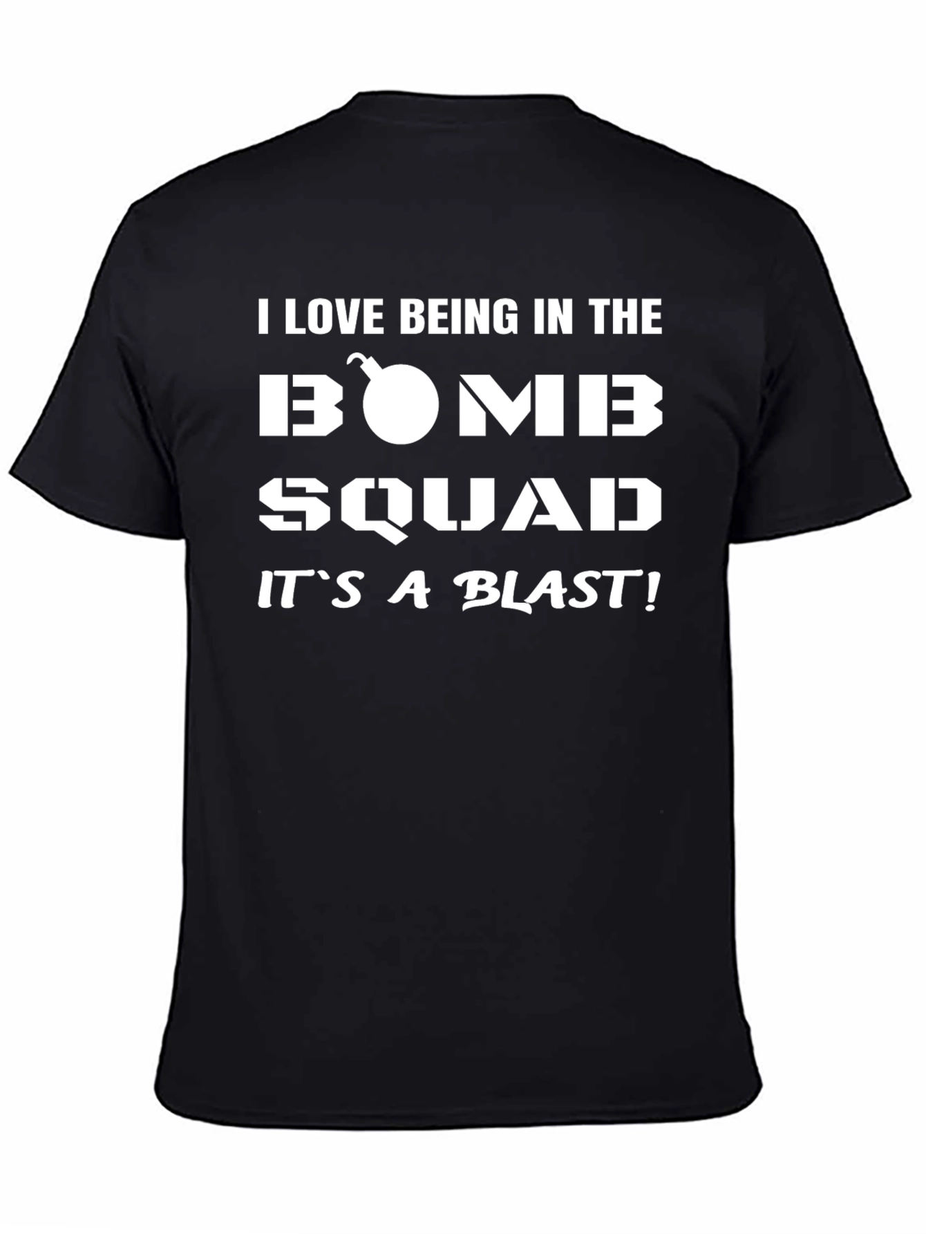 Black Bomb Squad Humor T-Shirt - It's a Blast! view 4