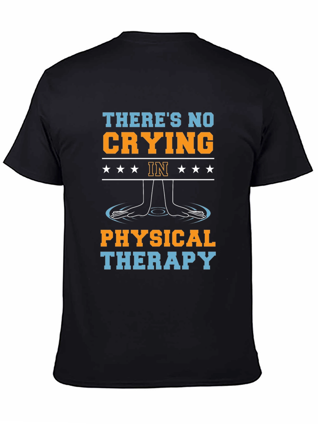 Black Funny Physical Therapy T-Shirt view 4
