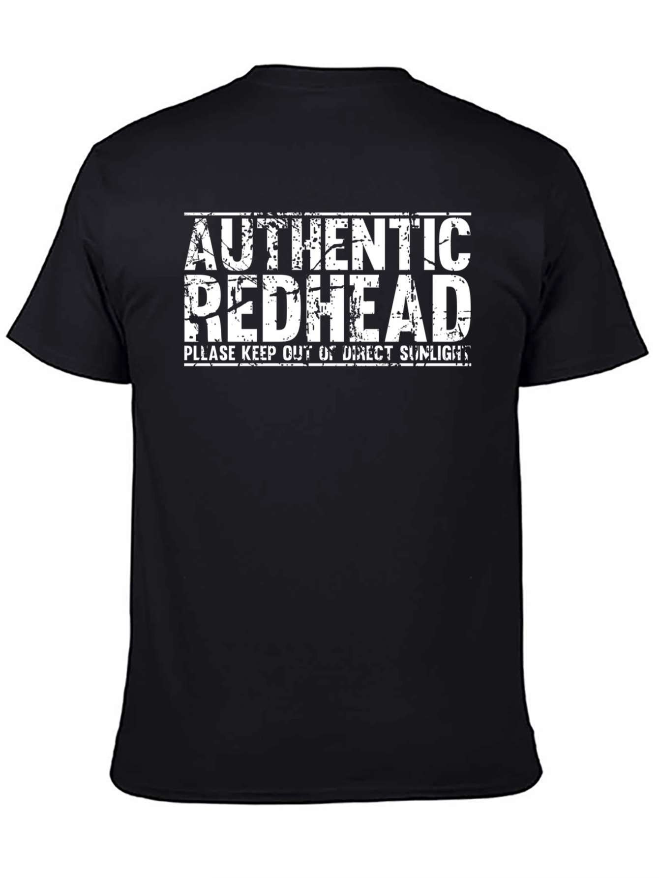 Black Authentic Redhead Graphic T-Shirt - Black view 4