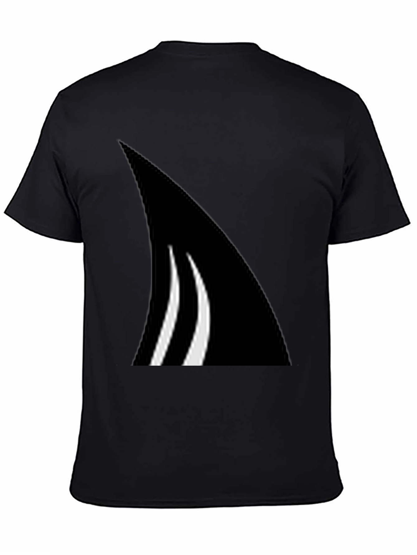 Black Abstract Graphic Tee - Black view 4