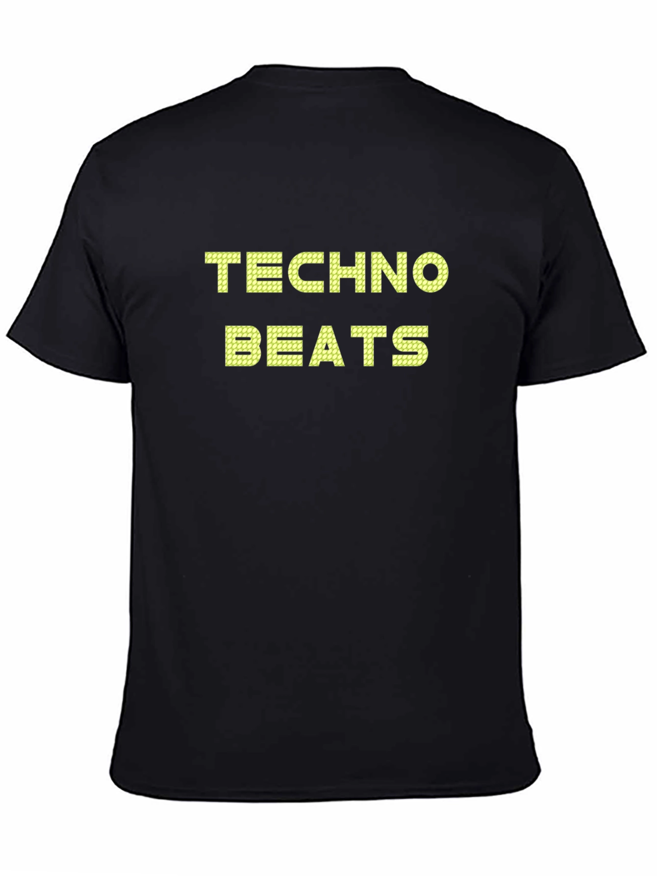 Black Techno Beats Black Graphic Tee view 4
