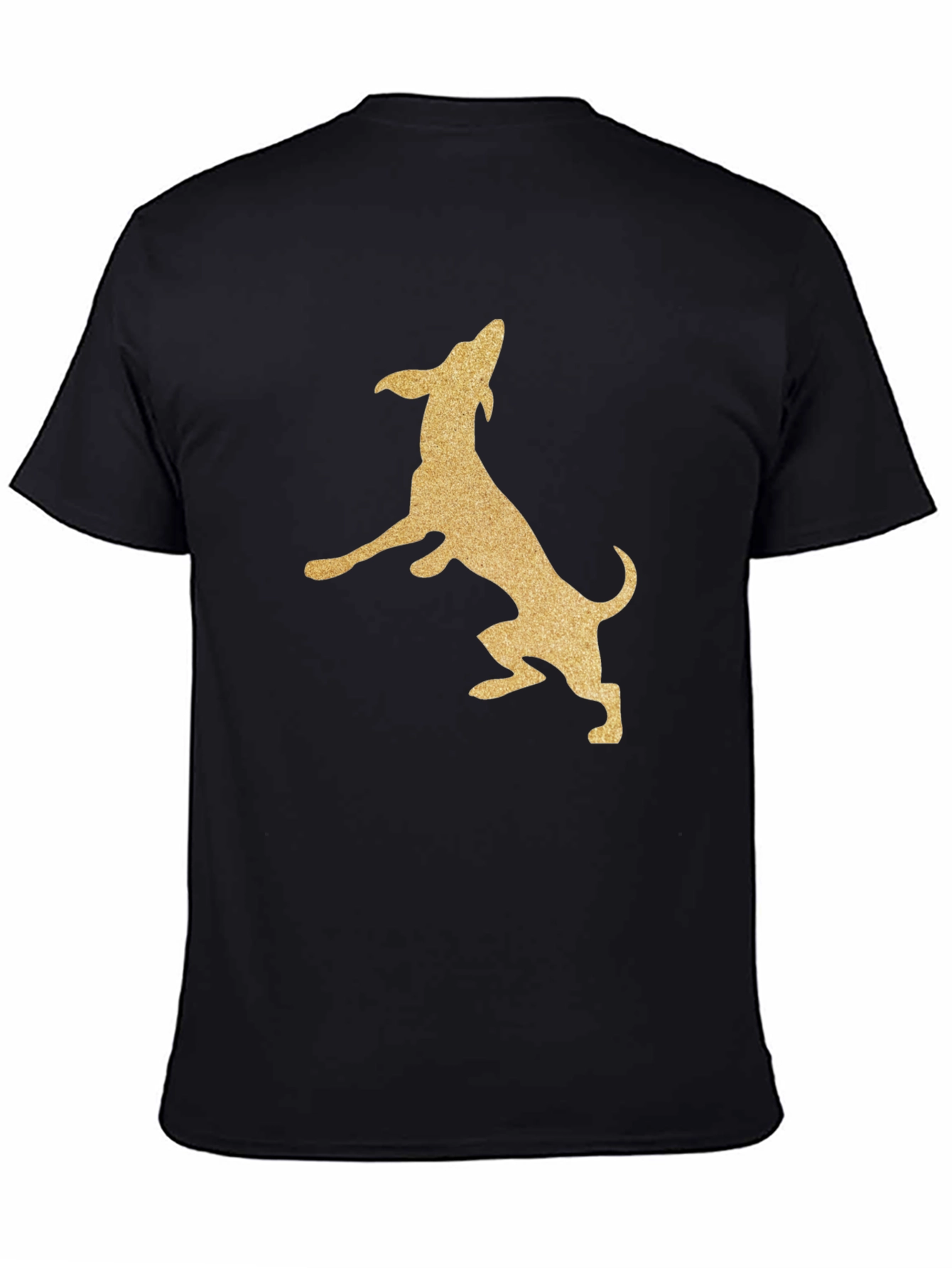 Black Dog Silhouette Graphic Tee - Black view 4