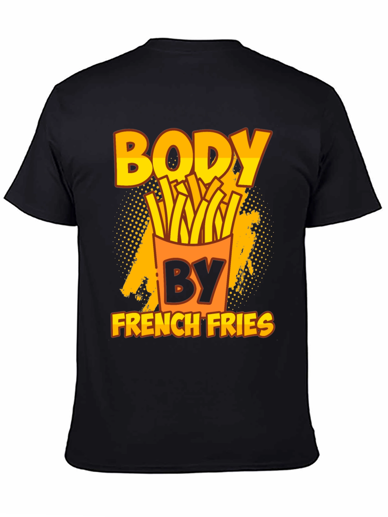 Black Body By French Fries T-Shirt view 4